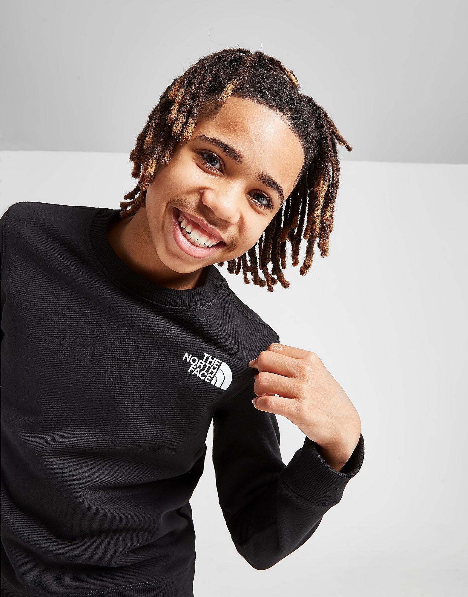 

The North Face Drew Peak Logo Crew Sweatshirt Junior - Black - Kids, Black