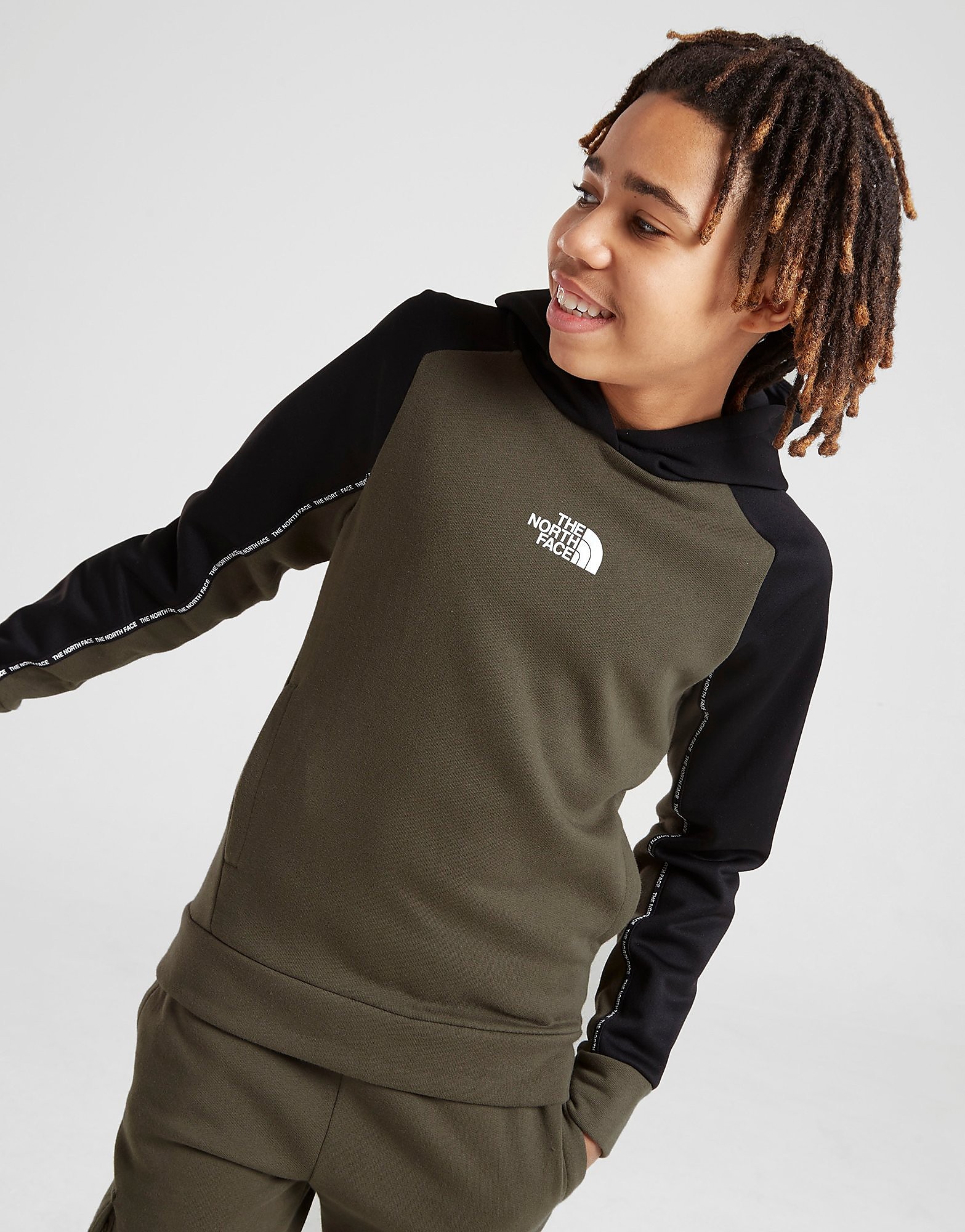 

The North Face Fabmix Tape Hoodie Junior - Only at JD - Green - Kids, Green