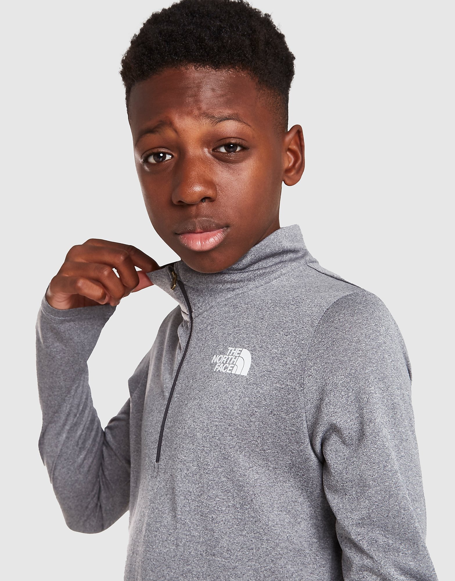 

The North Face Reactor 1/4 Zip Top Junior - Grey - Kids, Grey
