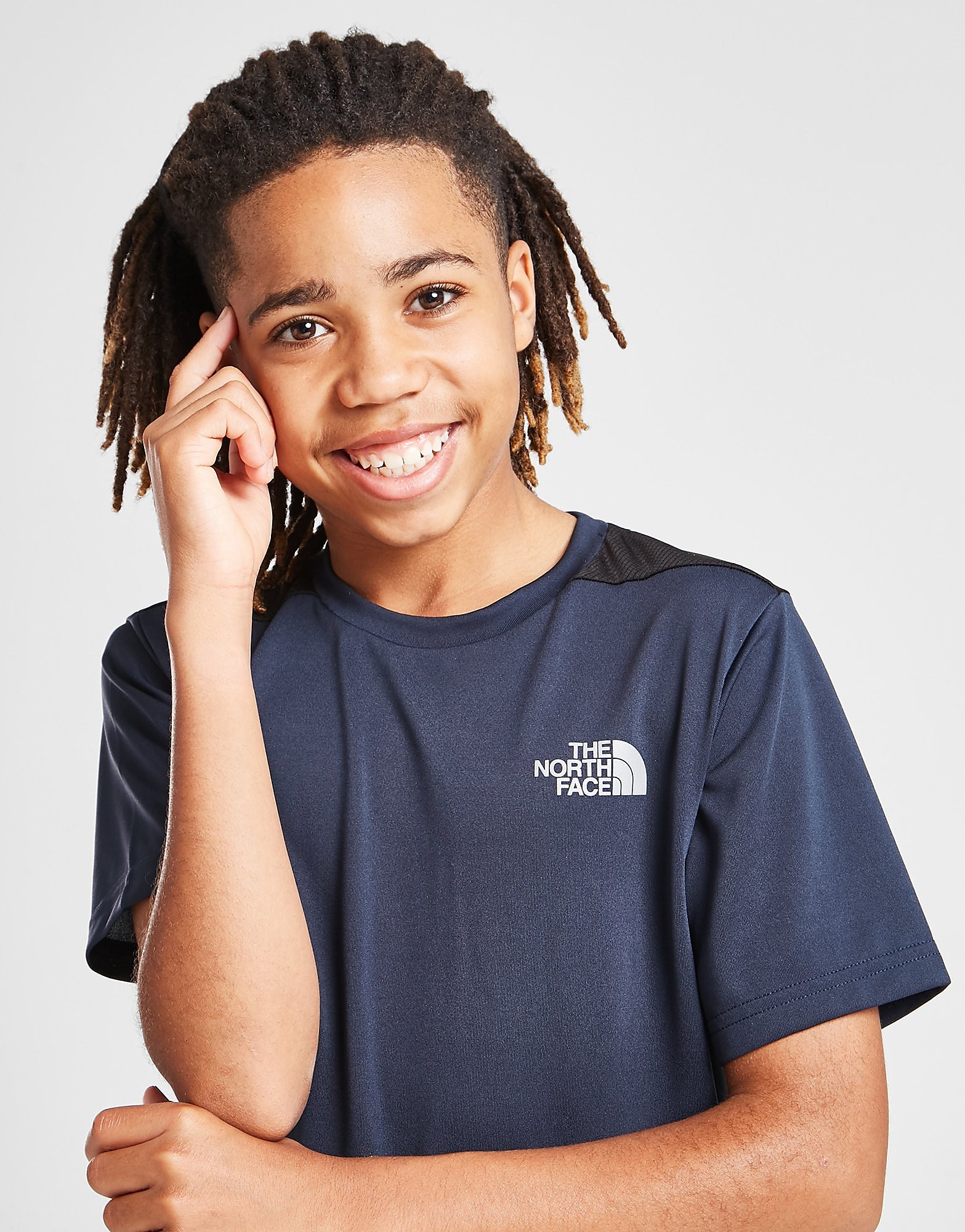 

The North Face Tech Colour Block Poly T-Shirt Junior - Only at JD - Navy - Kids, Navy