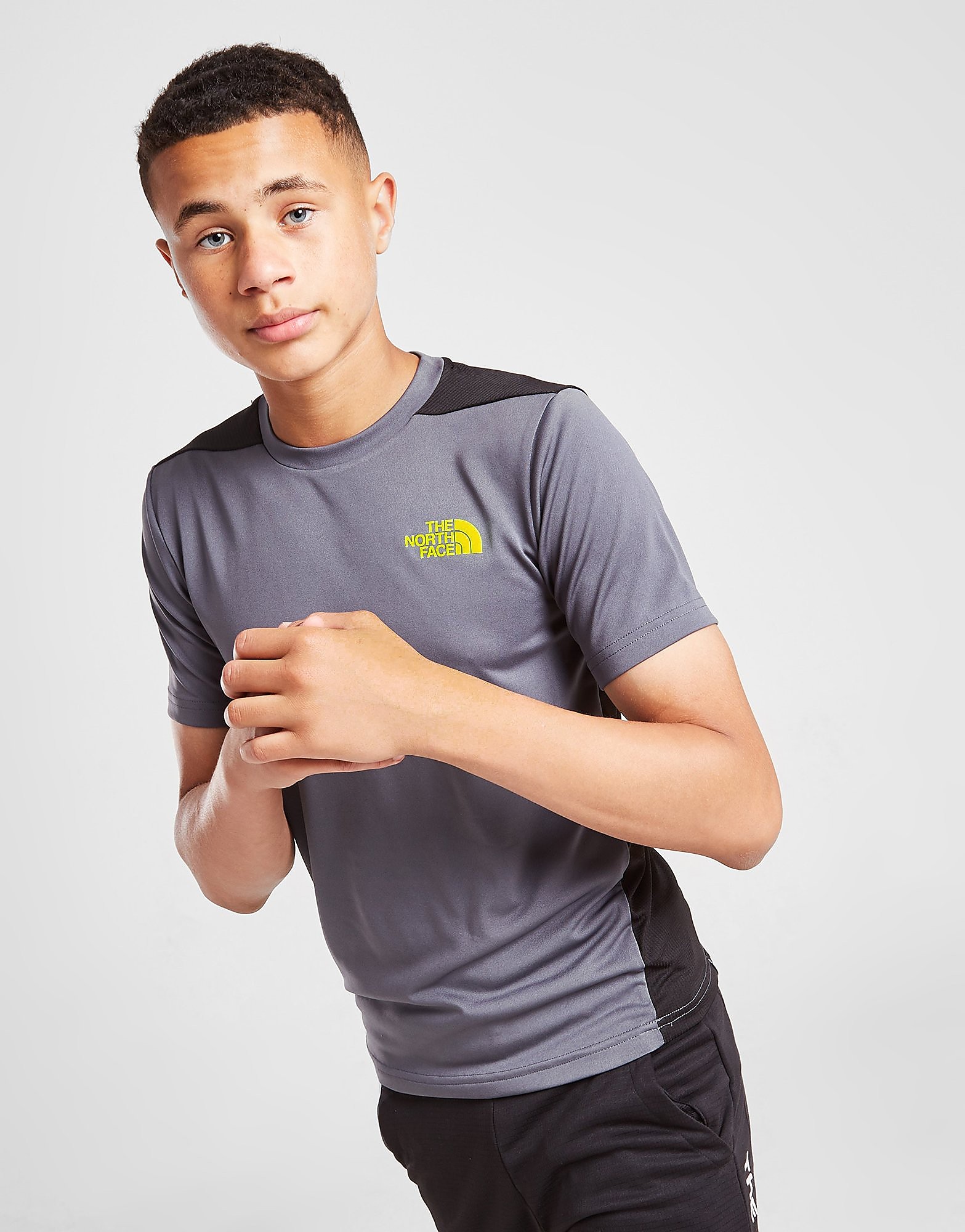 

The North Face Tech Colour Block Poly T-Shirt Junior - Only at JD - Grey - Kids, Grey