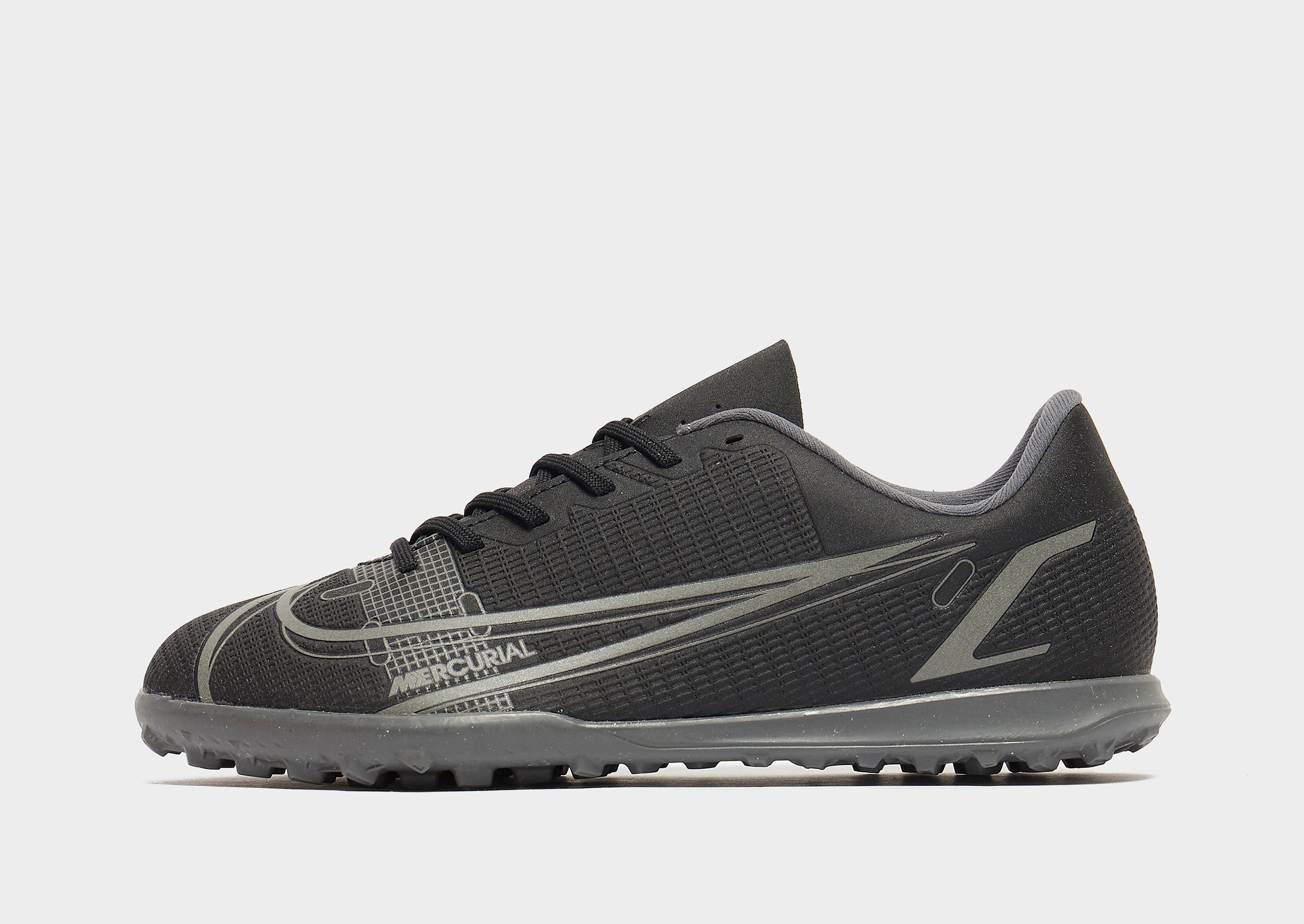 Nike Mercurial Vapor 14 Club TF Junior Football Boots - Black/Iron Grey/Black - Kids, Black/Iron Grey/Black