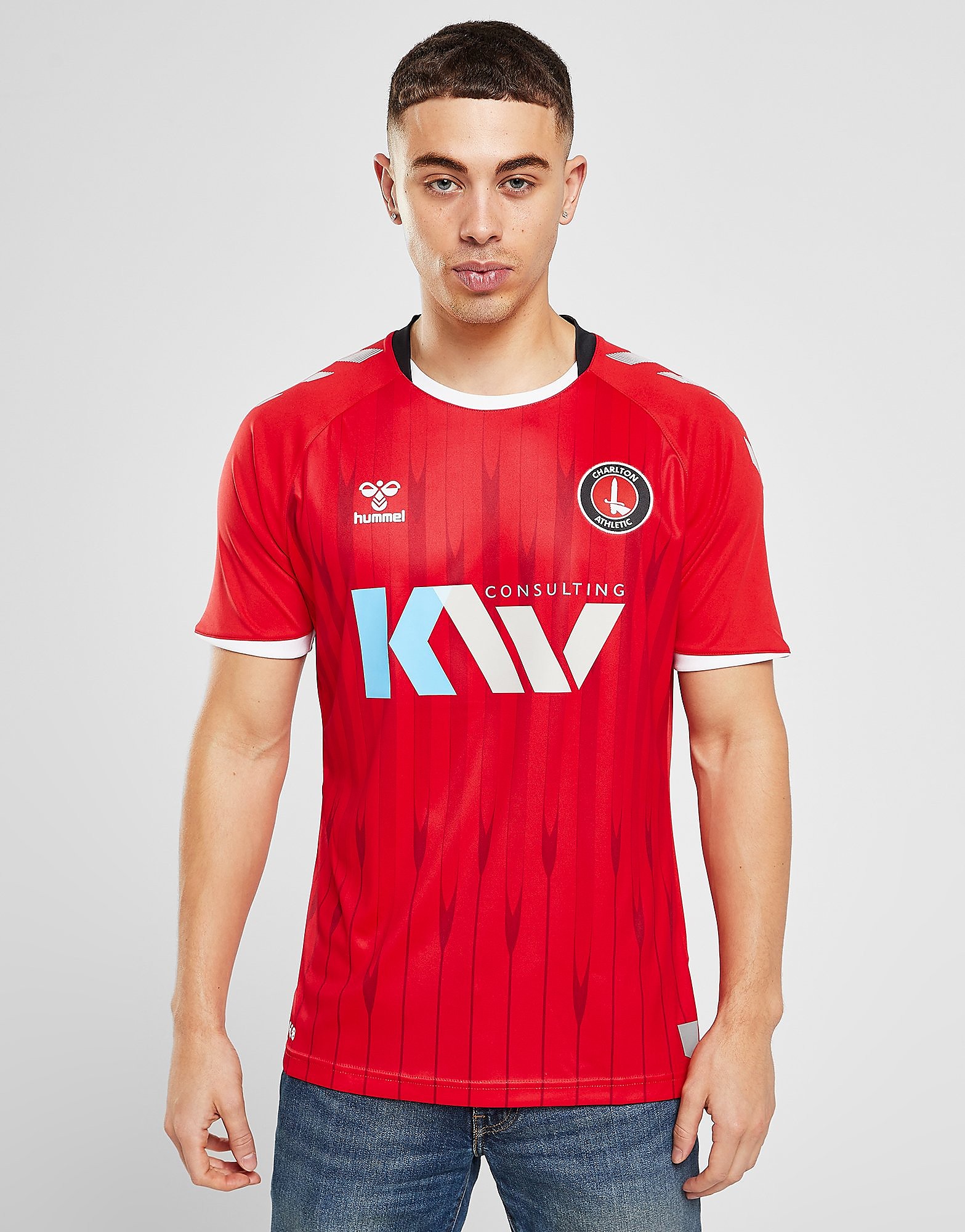 Hummel Charlton Athletic 2021/22 Home Shirt - Red - Mens, Red