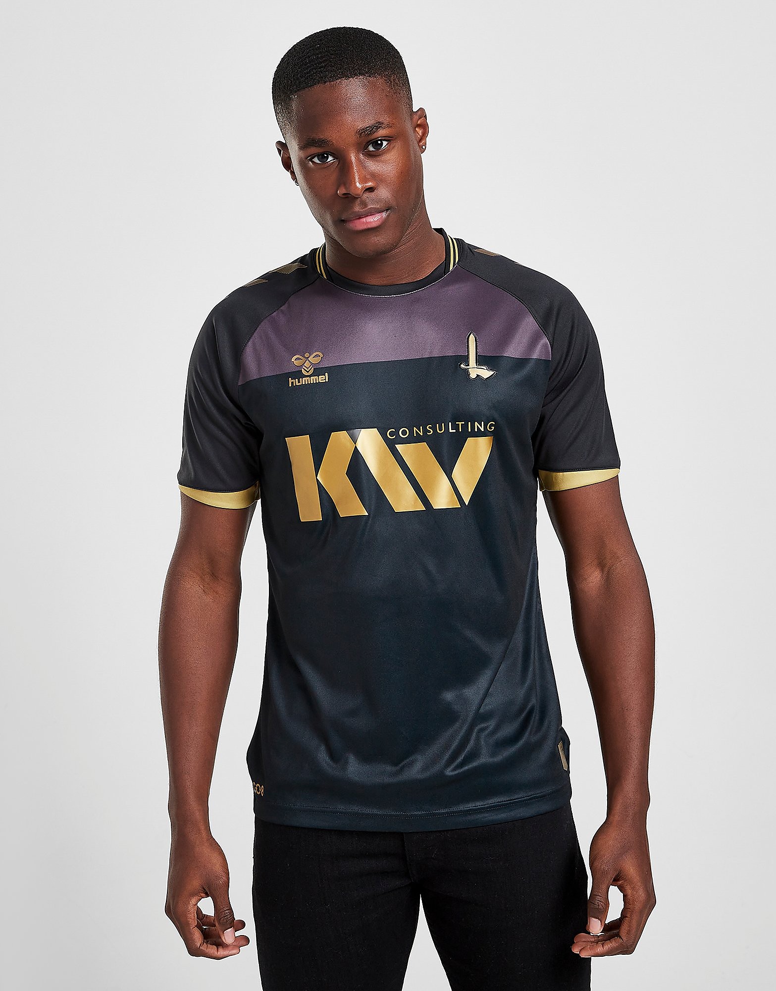 

Hummel Charlton Atheltic FC 2021/22 Third Shirt - Black - Mens, Black