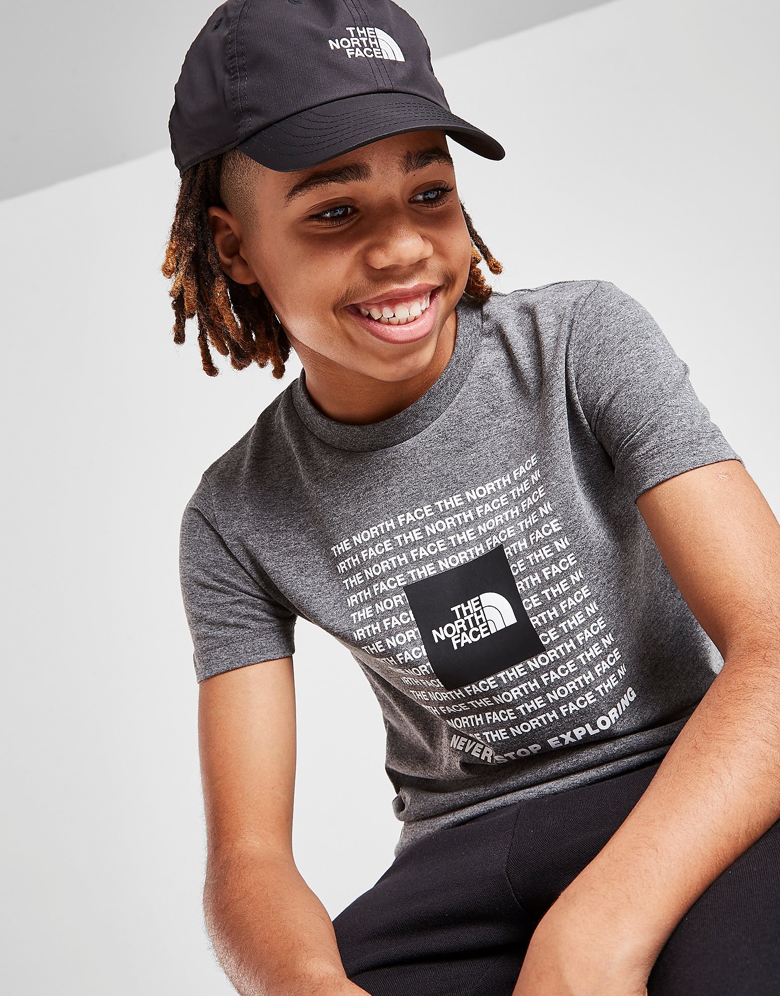 

The North Face Lines Box T-Shirt Junior - Grey - Kids, Grey