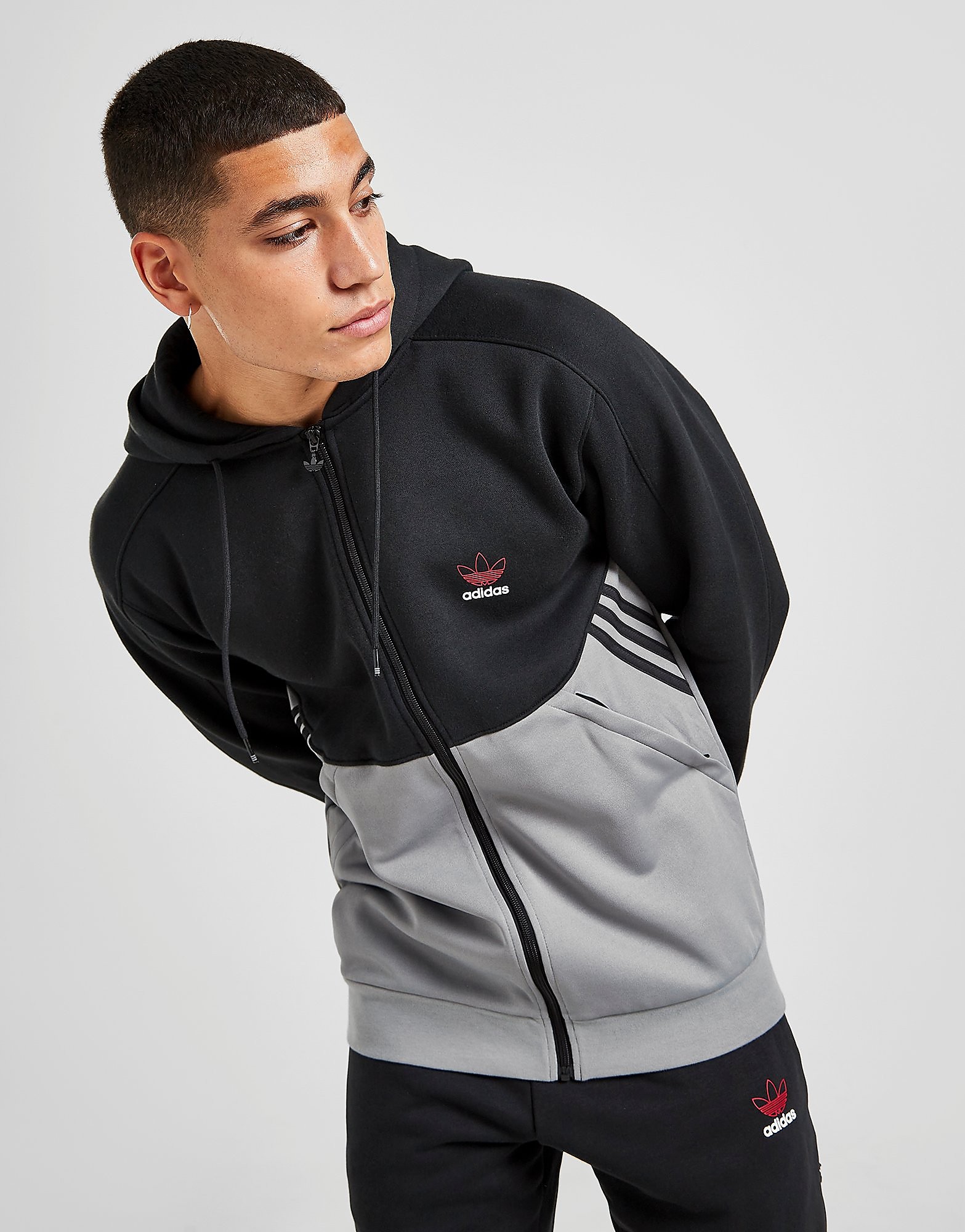 

adidas Originals Fusion Full Zip Hoodie - Only at JD - Black - Mens, Black