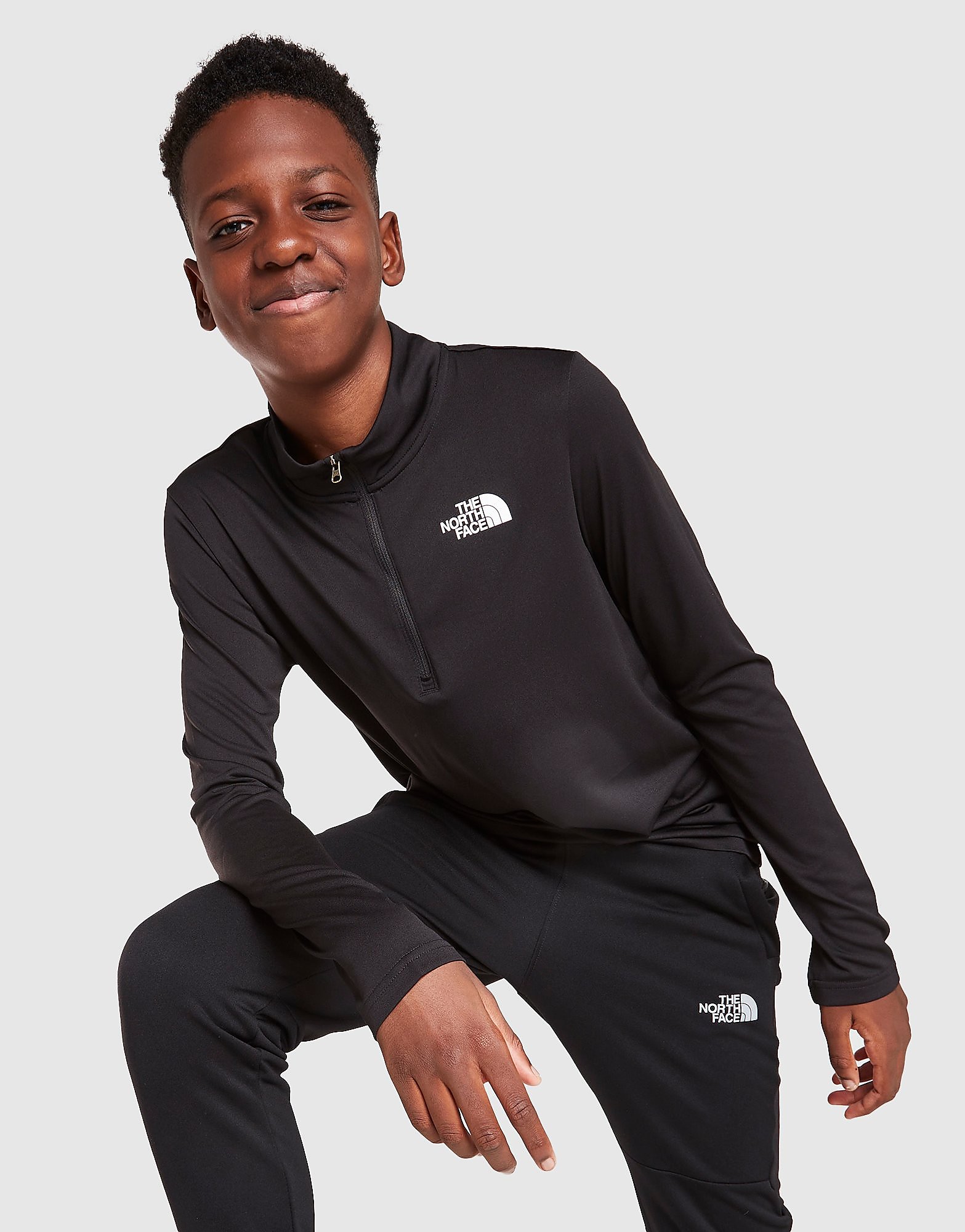 

The North Face Reactor 1/4 Zip Top Junior - Black - Kids, Black