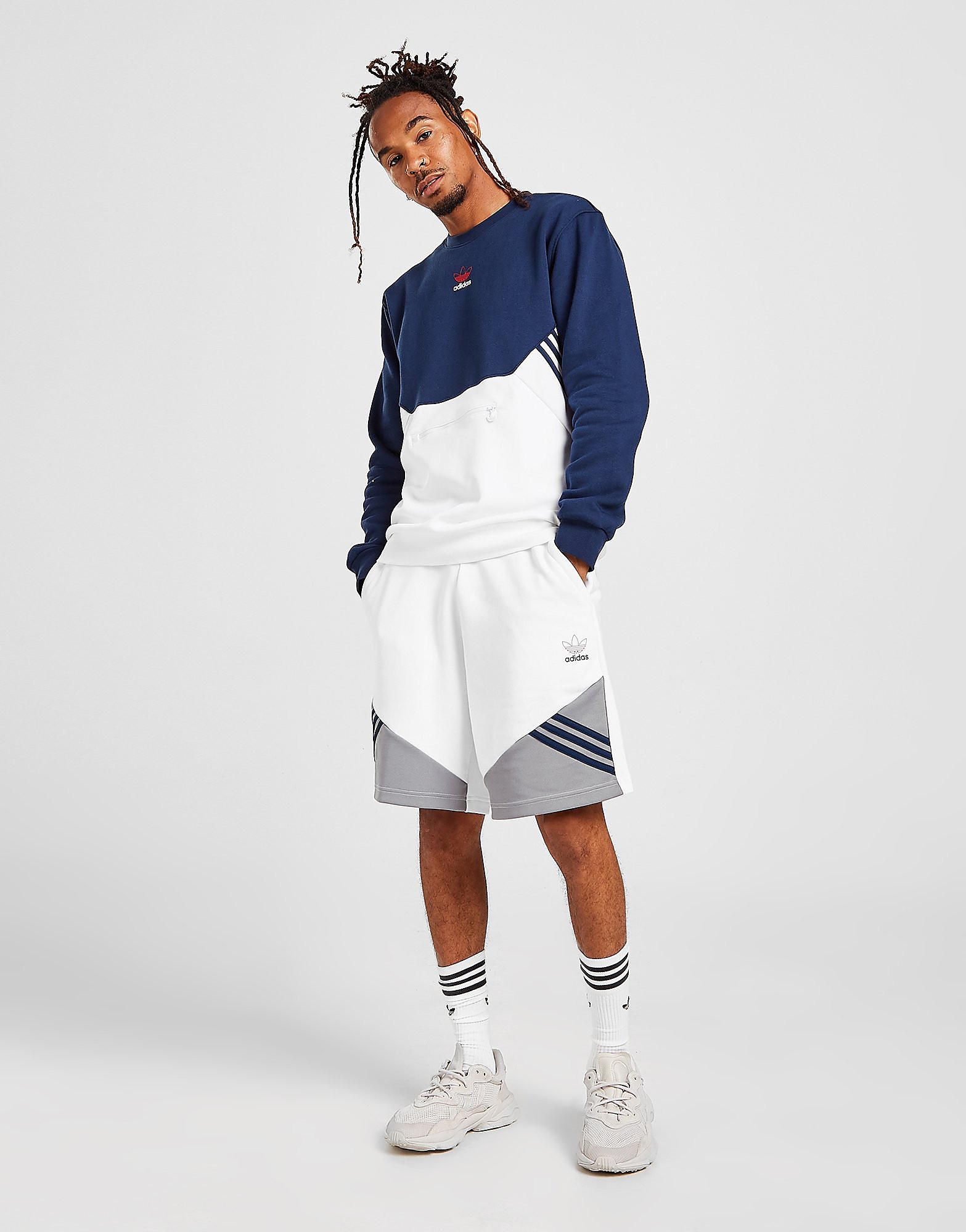 adidas Originals Fusion Shorts - Only at JD - White - Mens, White