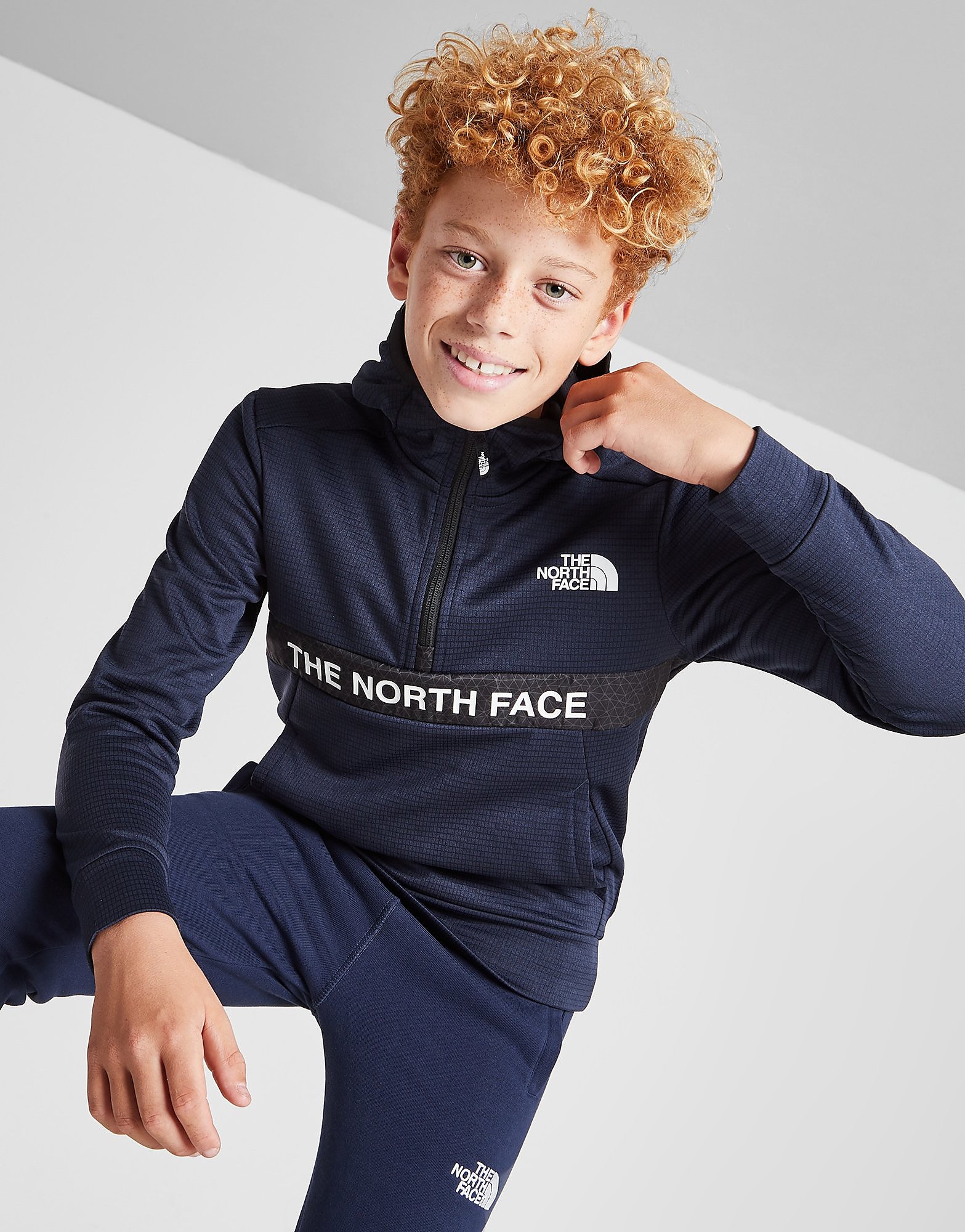 

The North Face Ampere 1/2 Zip Hoodie Junior - Only at JD - Navy - Kids, Navy