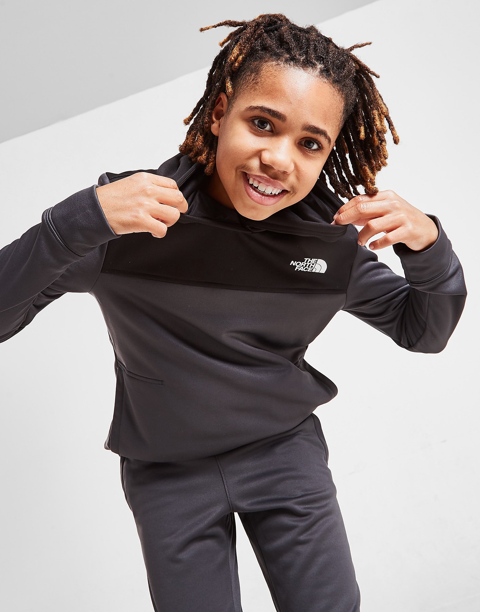 

The North Face Surgent Pullover Hoodie Junior - Grey/GRY/BLK - Kids, Grey/GRY/BLK