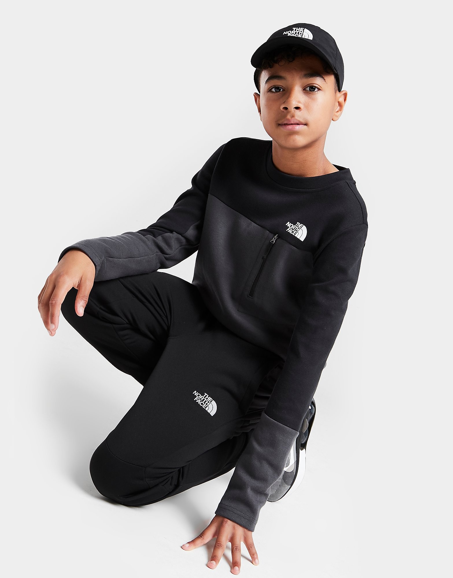 

The North Face Slacker Crew Sweatshirt Junior - Grey/GRY/BLK - Kids, Grey/GRY/BLK