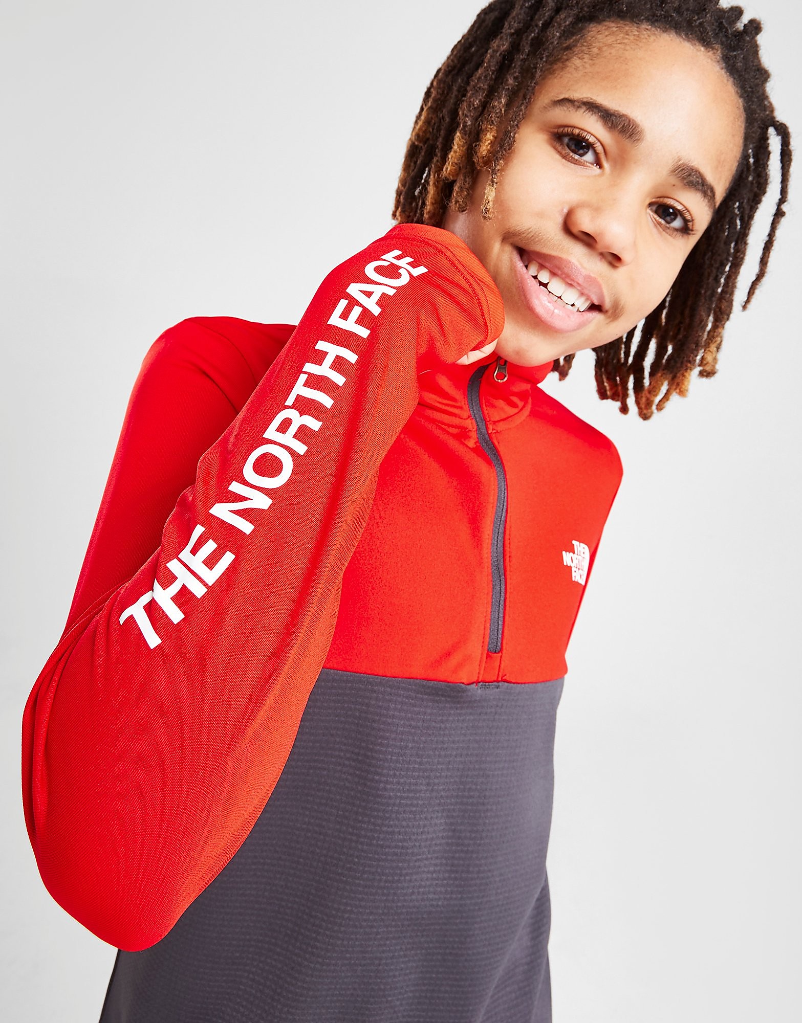 

The North Face Reactor Thermal 1/4 Zip Top Junior - Red - Kids, Red