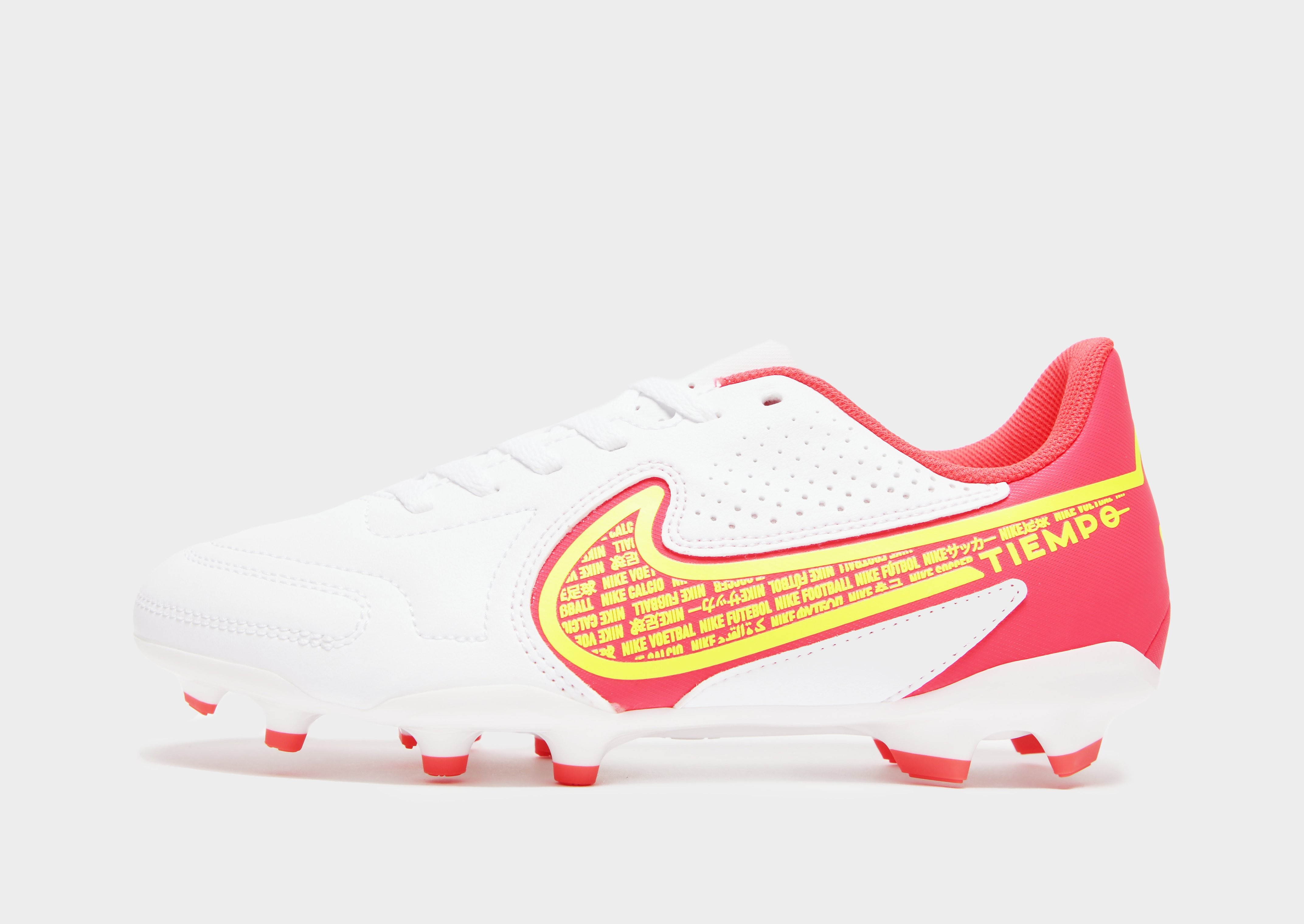 

Nike Tiempo Legend 9 Club MG - White/Bright Crimson/Volt - Kids, White/Bright Crimson/Volt