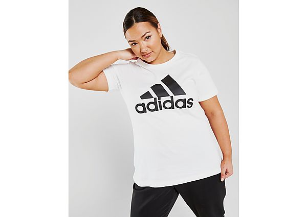 adidas Must Haves Badge of Sport Tee (Plus Size) - White / Black, White / Black