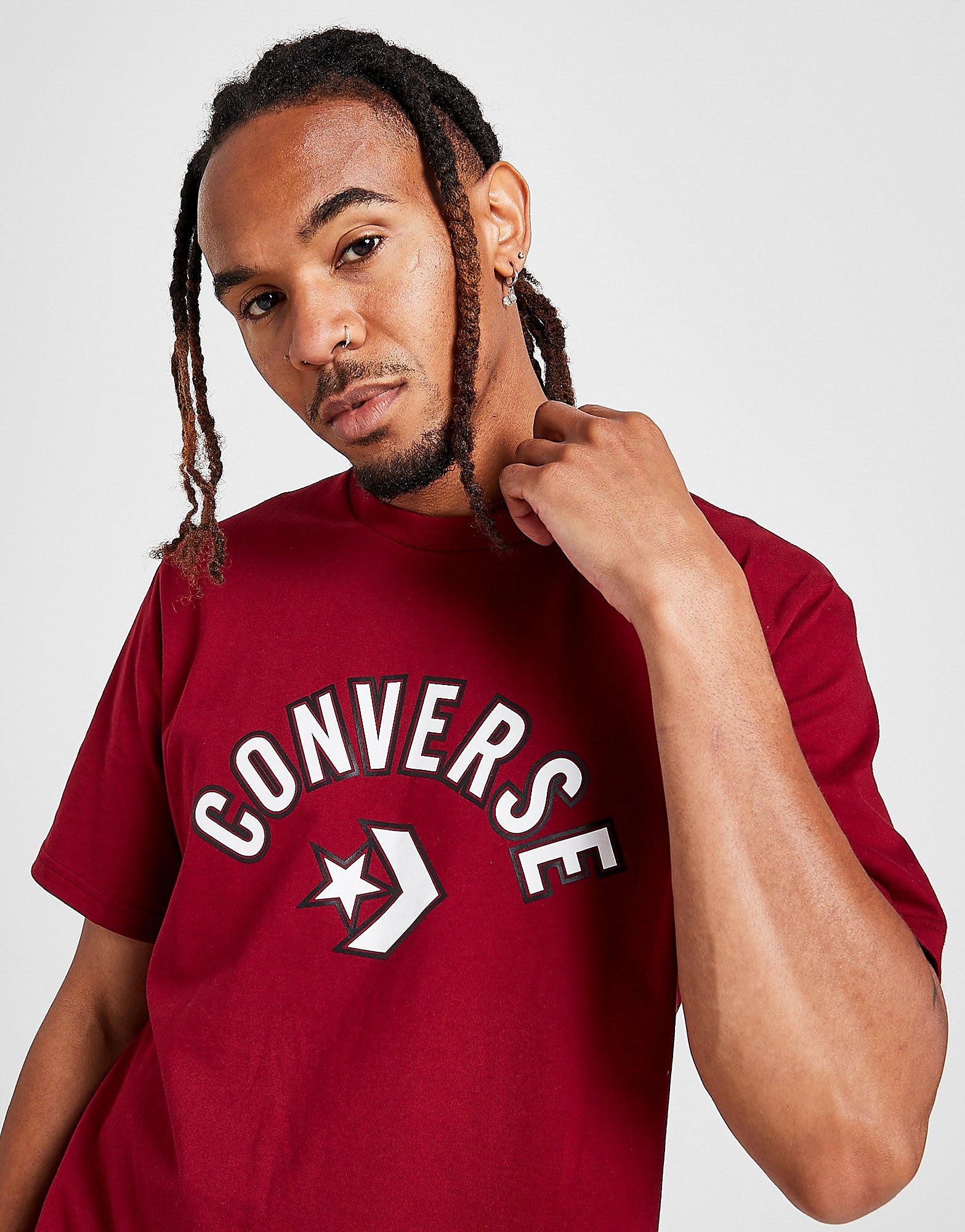 Converse Arch T-Shirt - Only at JD - Red - Mens, Red