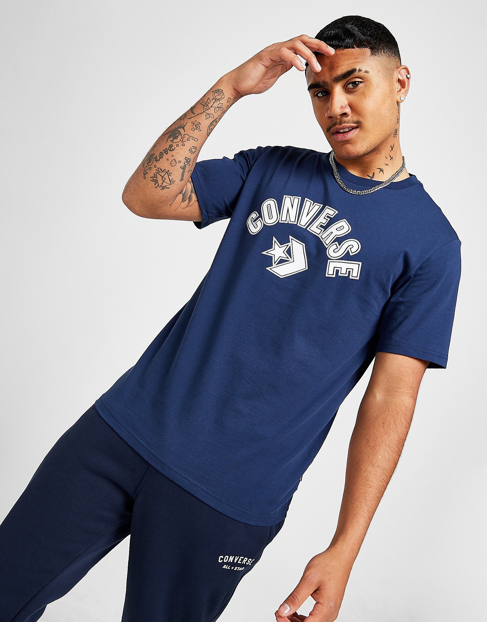 

Converse Arch T-Shirt - Only at JD - Blue - Mens, Blue