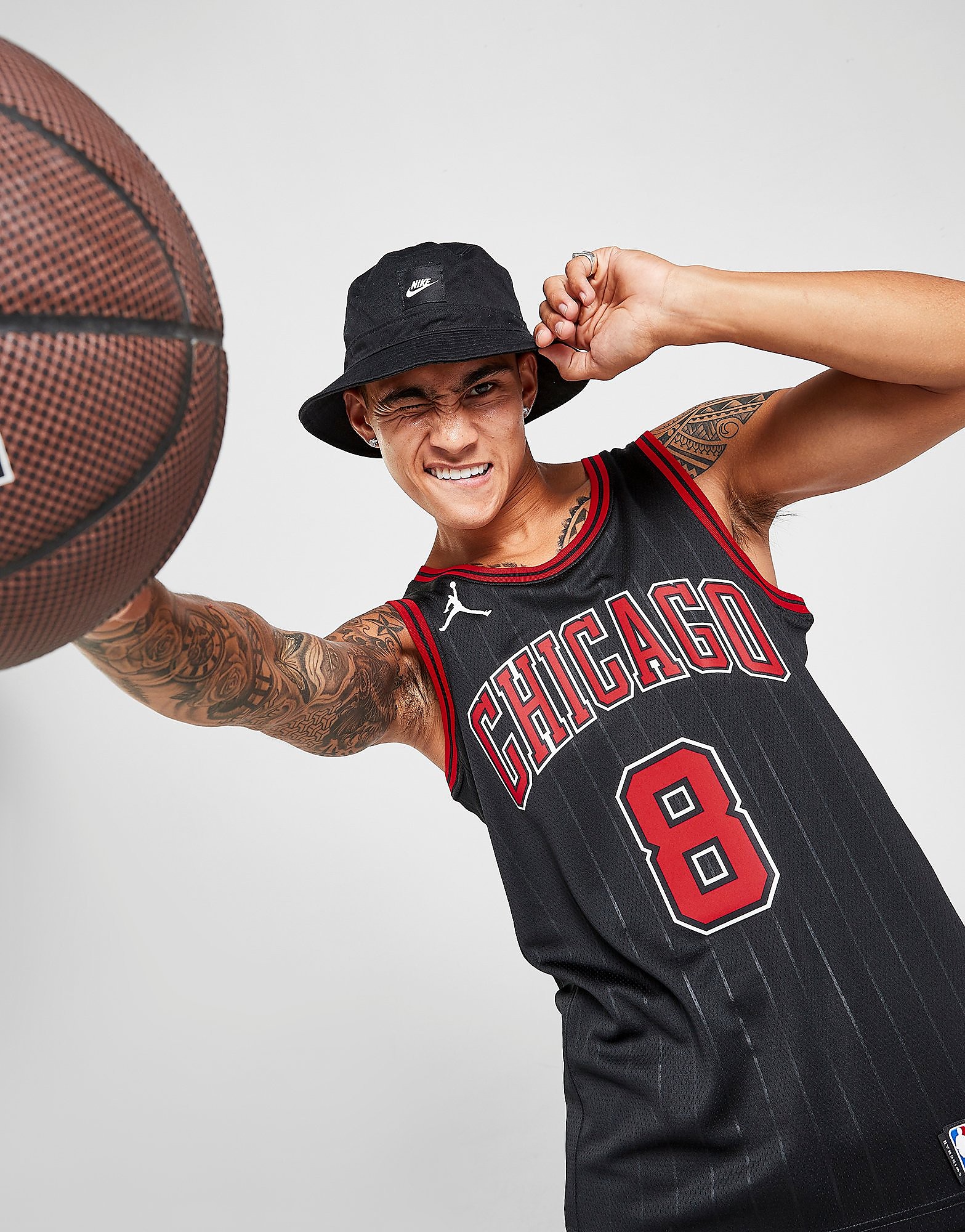

Jordan NBA Chicago Bulls Swingman Lavine #8 Jersey - Black - Mens, Black