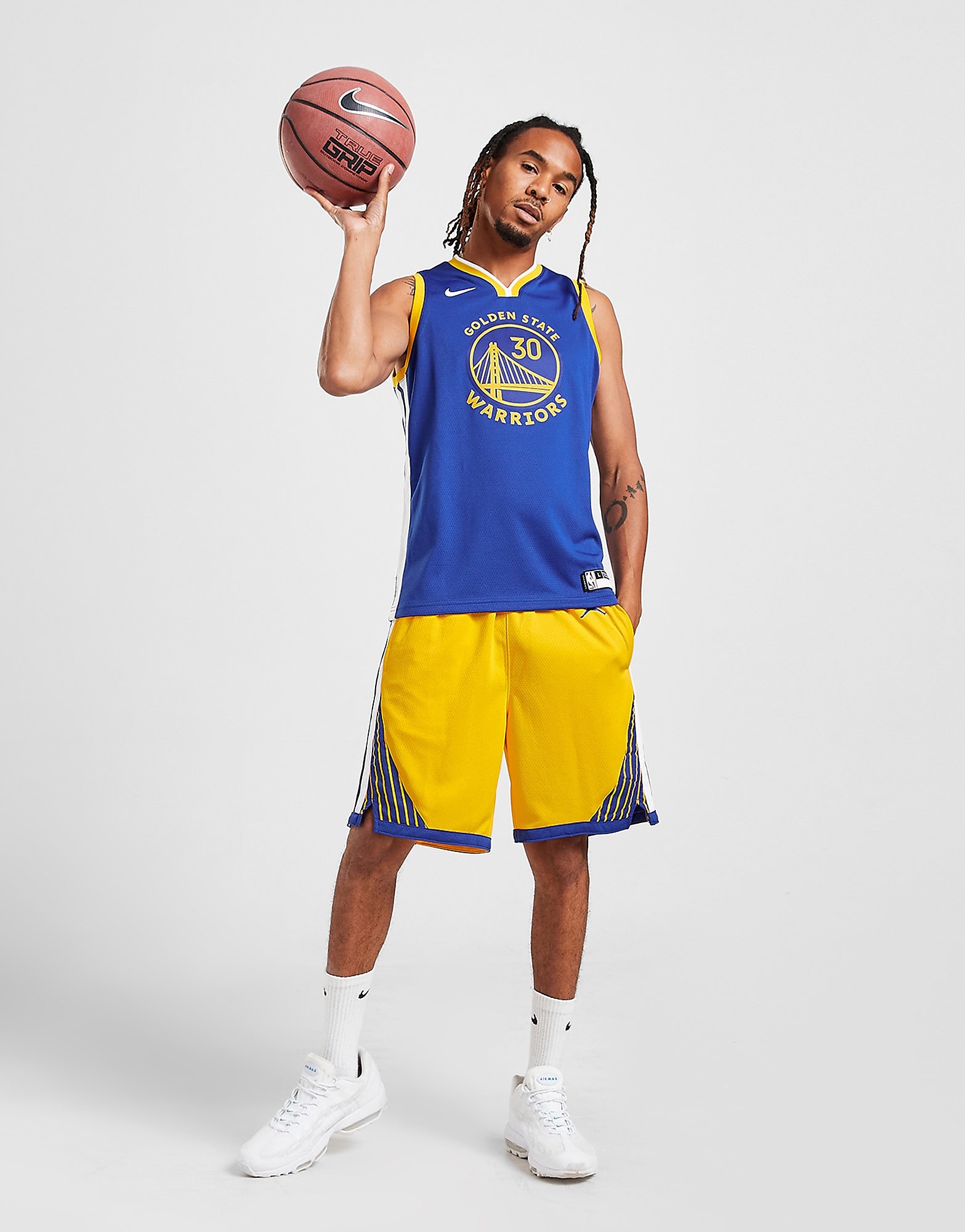 

Jordan NBA Golden State Warriors Swingman Shorts - Amarillo/White/Rush Blue/Rush Blue - Mens, Amarillo/White/Rush Blue/Rush Blue