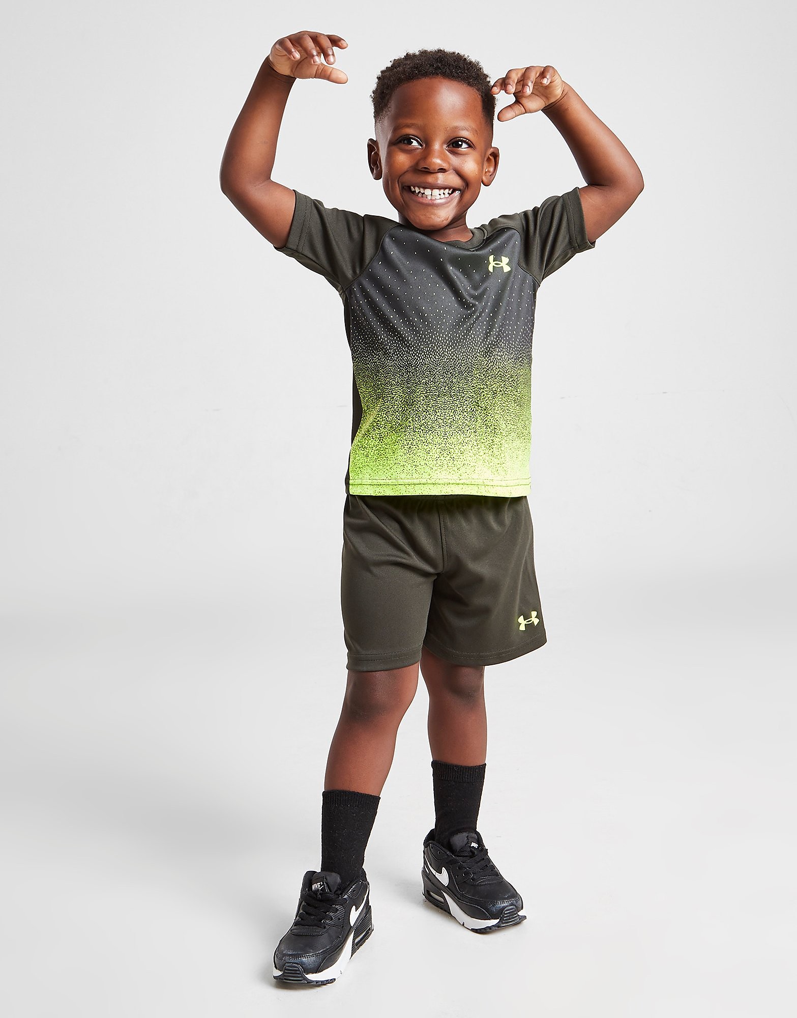 

Under Armour Tech Fade T-Shirt/Shorts Set Infant - Only at JD - Green - Kids, Green