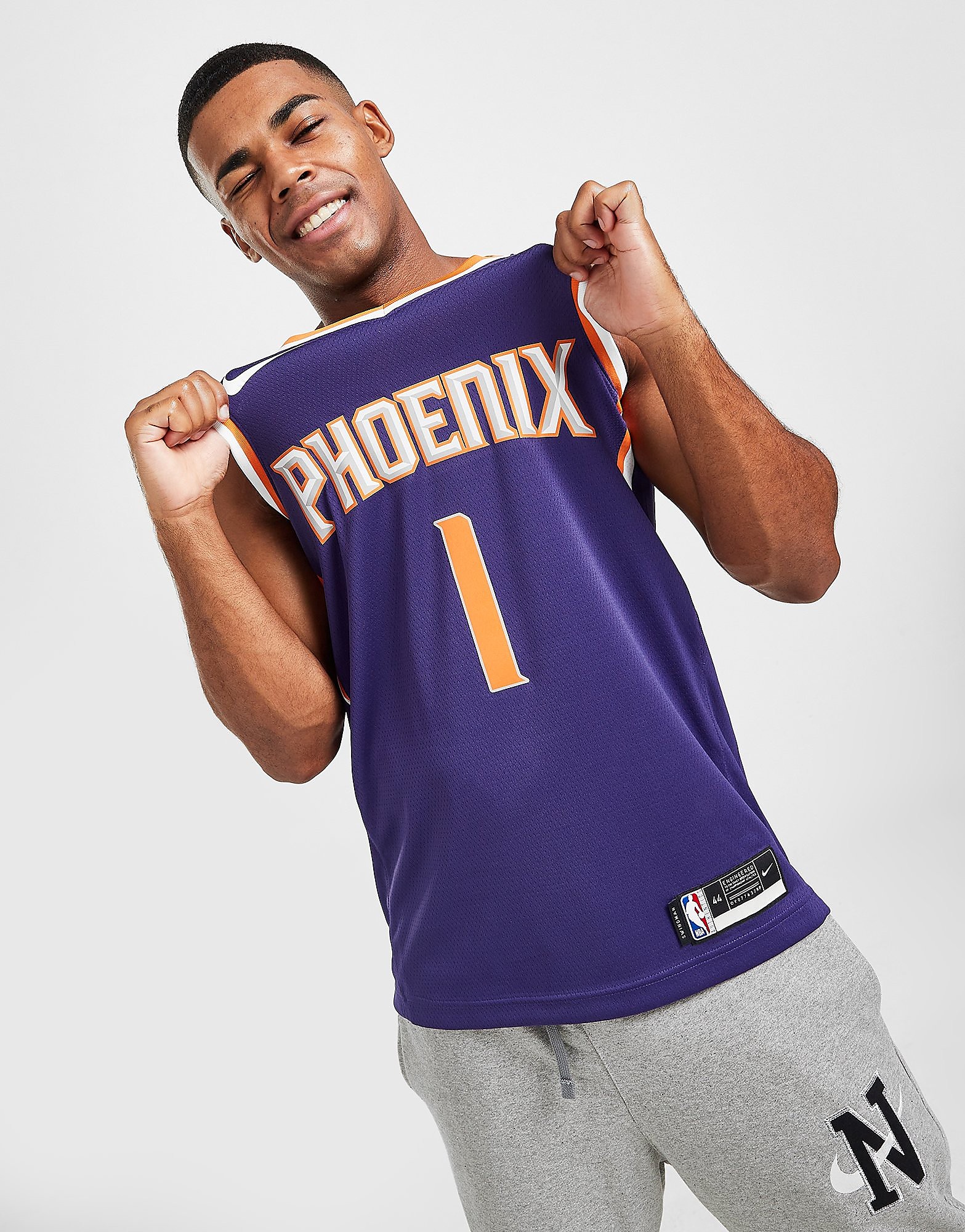 

Nike NBA Phoenix Suns Booker #1 Jersey - New Orchid/White - Mens, New Orchid/White