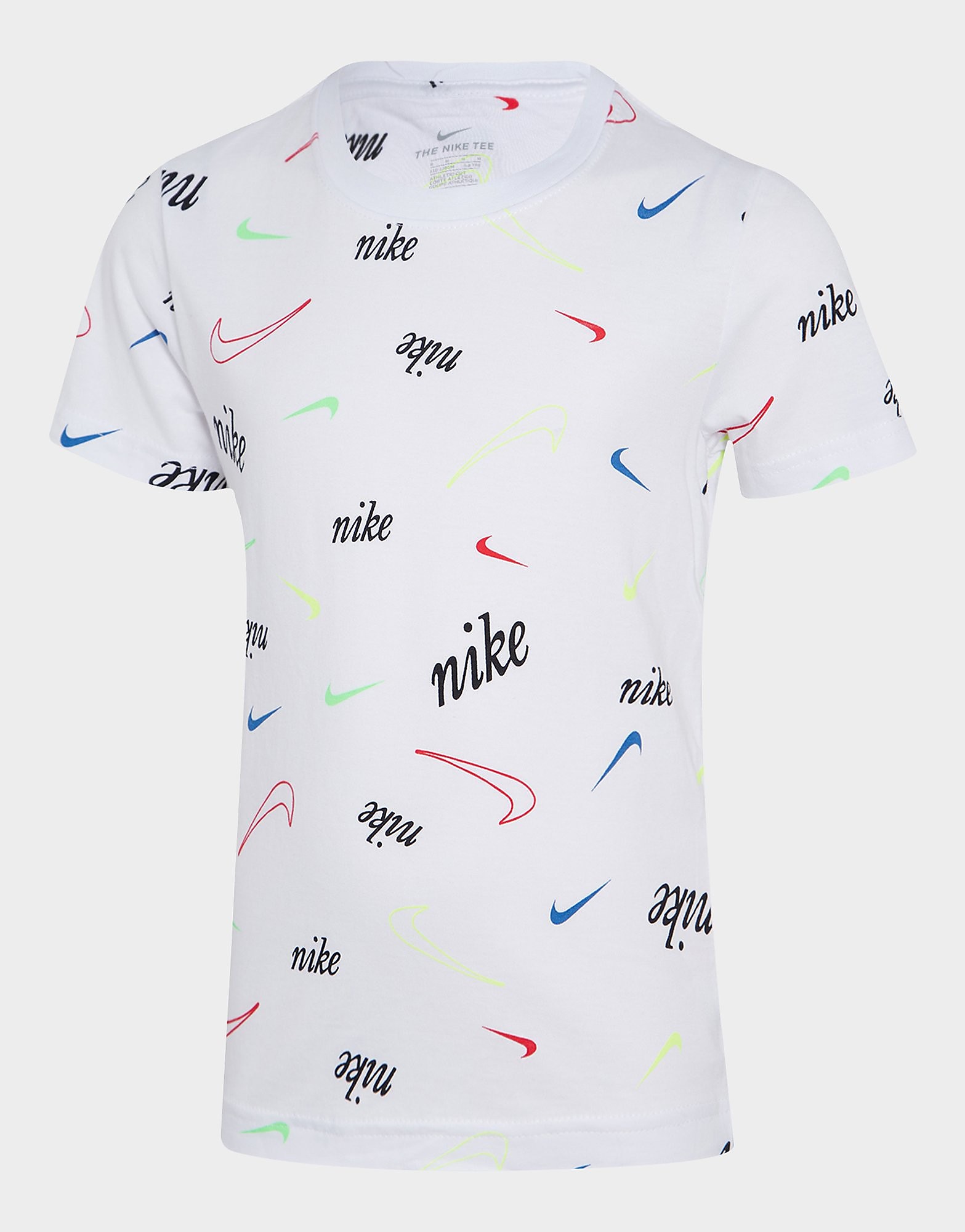 

Nike All Over Print Short Sleeve T-Shirt Children - White - Kids, White
