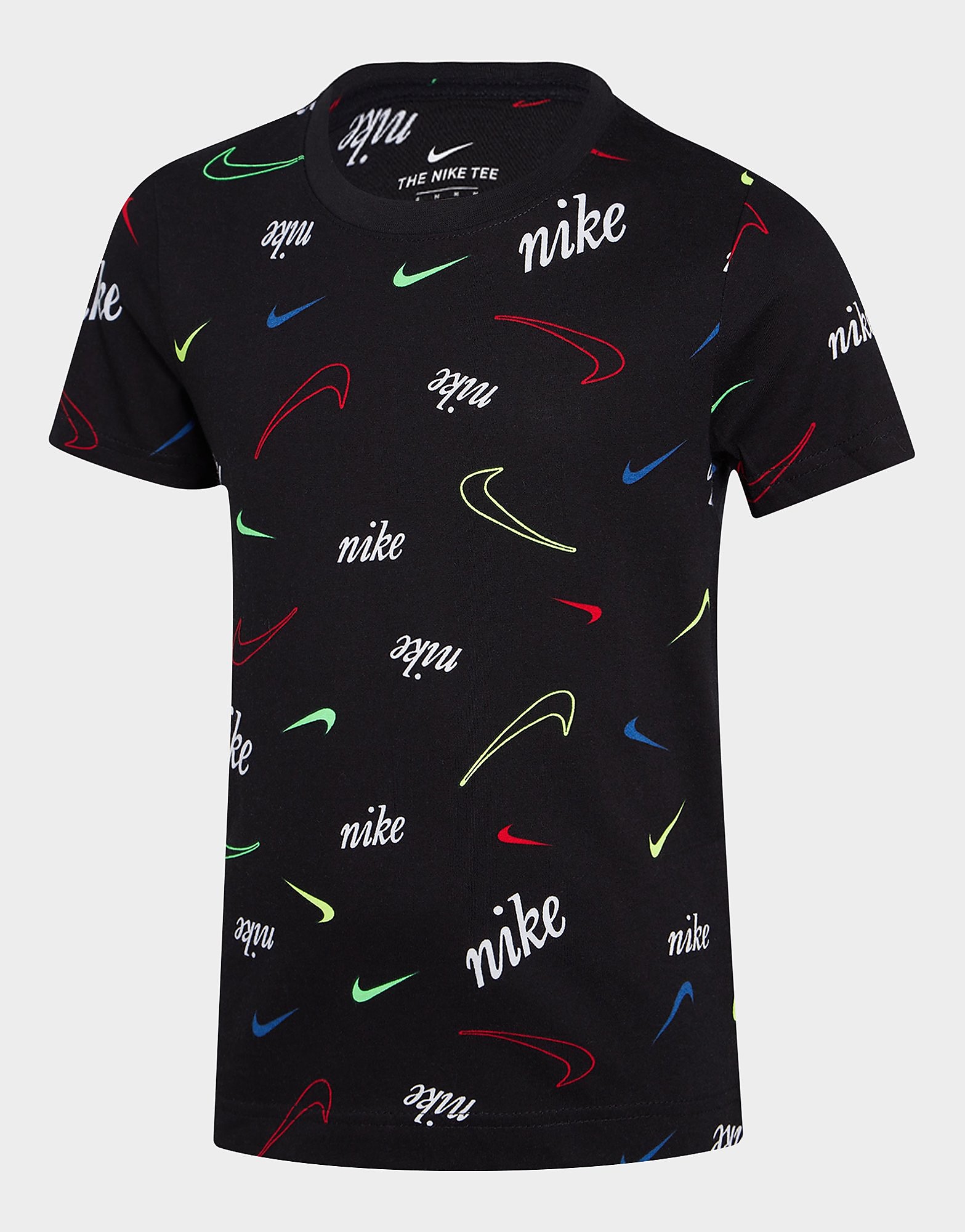 

Nike All Over Print Short Sleeve T-Shirt Children - Black - Kids, Black