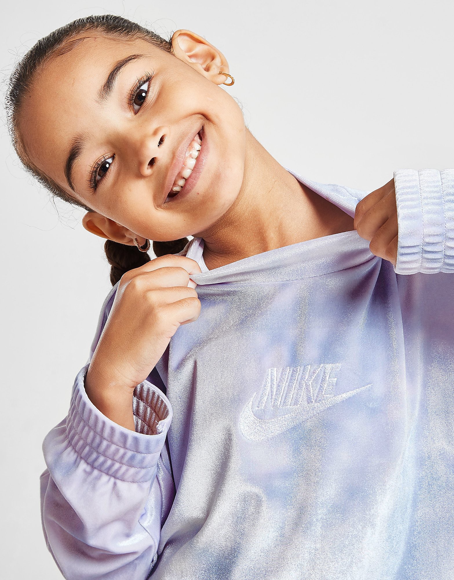 

Nike Girls' Velour Crew Sweatshirt Children - Only at JD - Purple - Kids, Purple