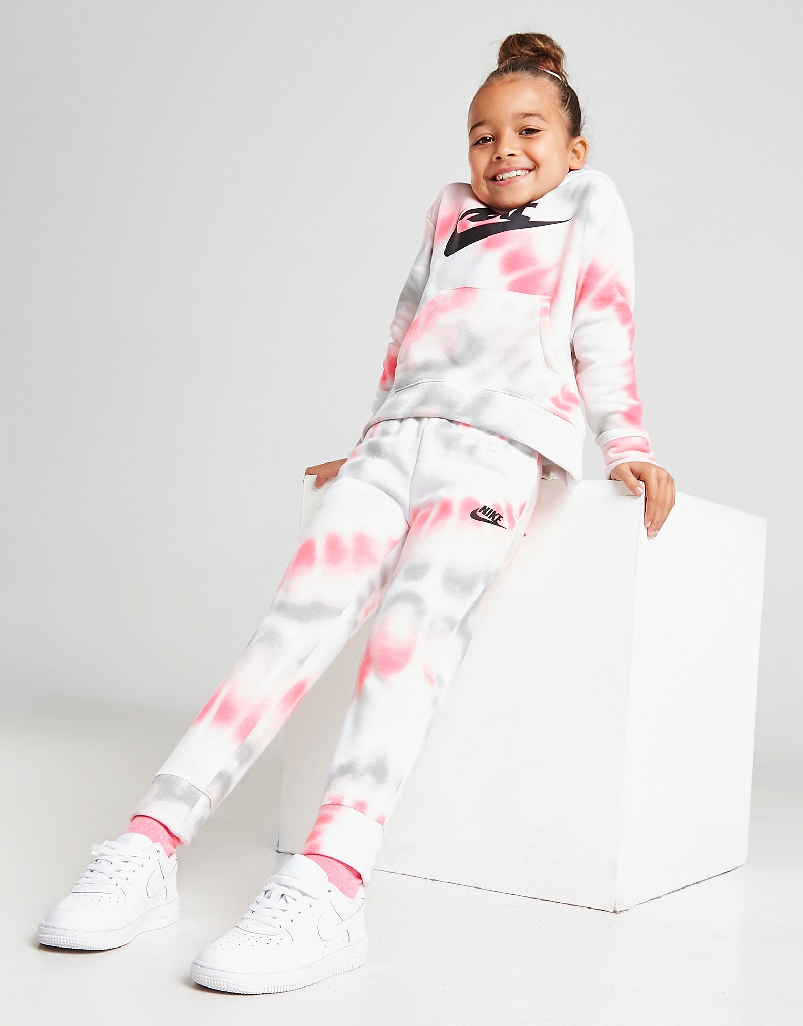 

Nike Girls' Club Tie Dye Joggers Children - White/Pink - Kids, White/Pink