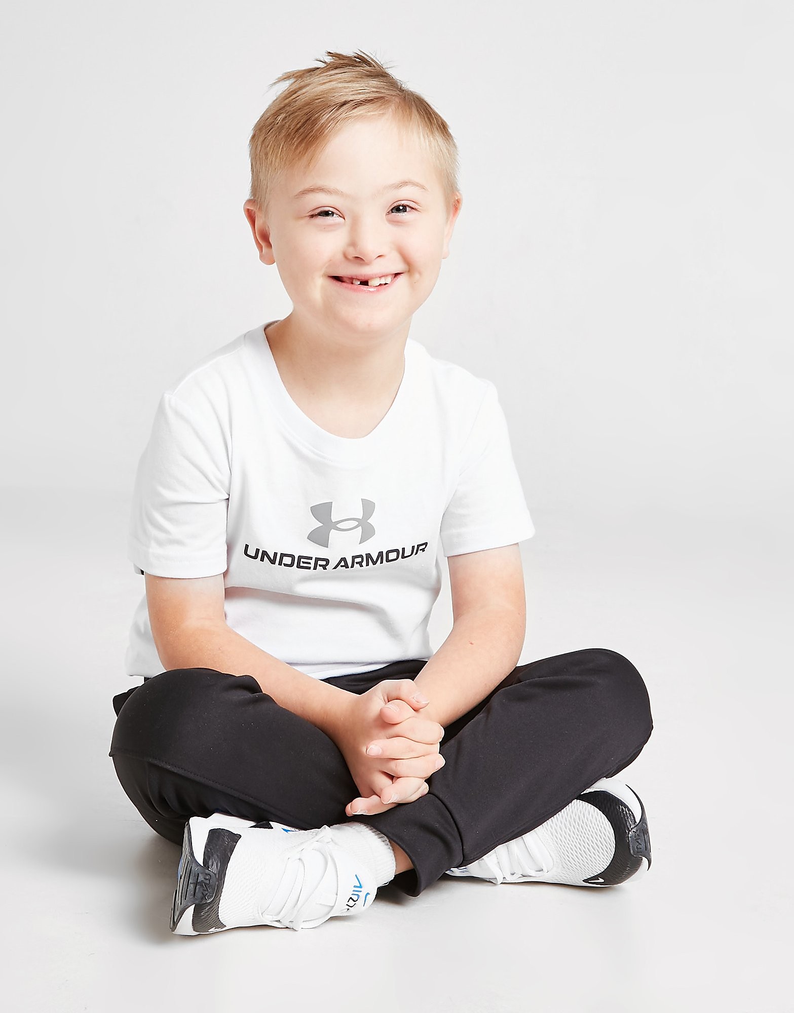 

Under Armour Logo T-Shirt Children - Only at JD - White - Kids, White