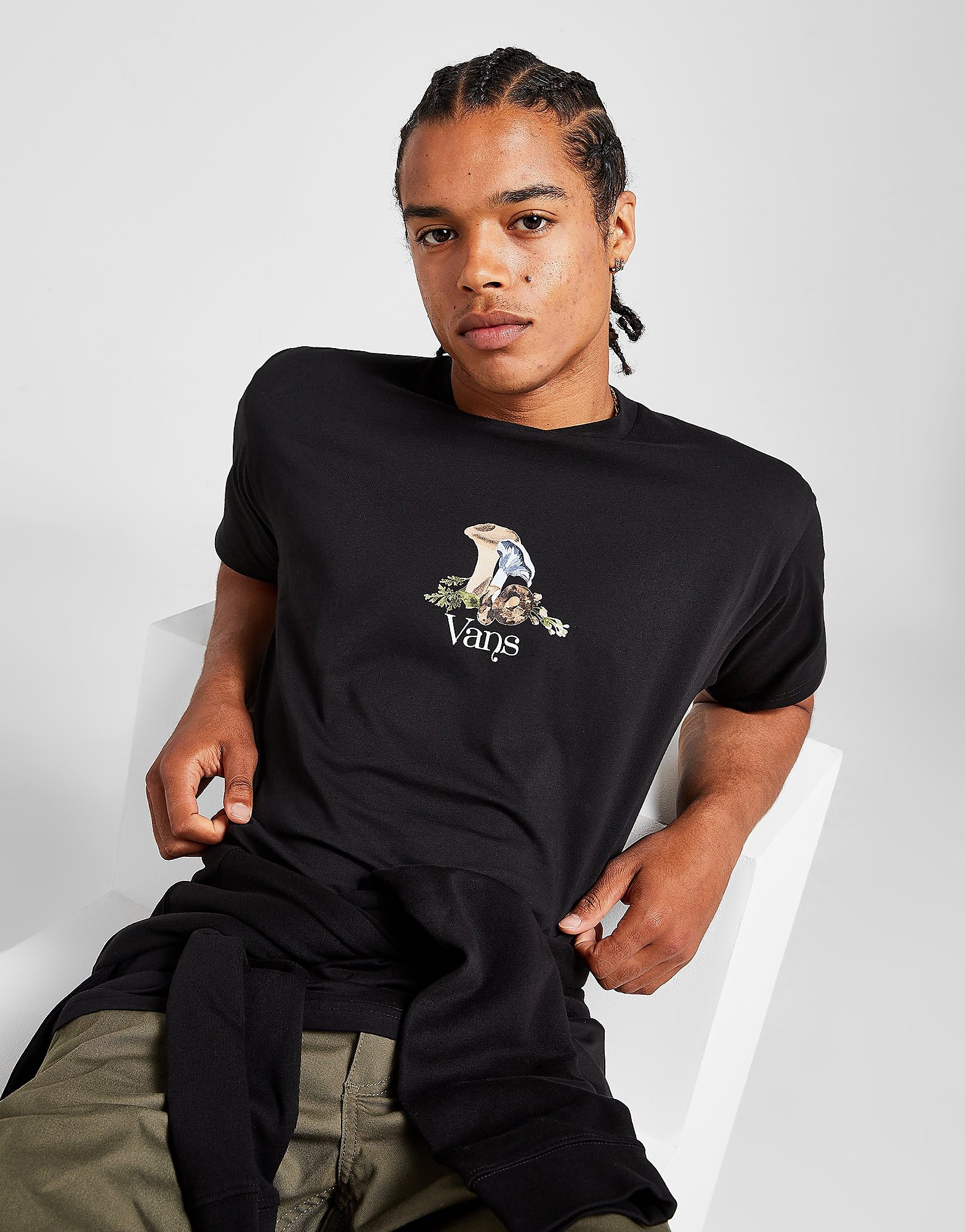 

Vans Mushroom T-Shirt - Black - Mens, Black