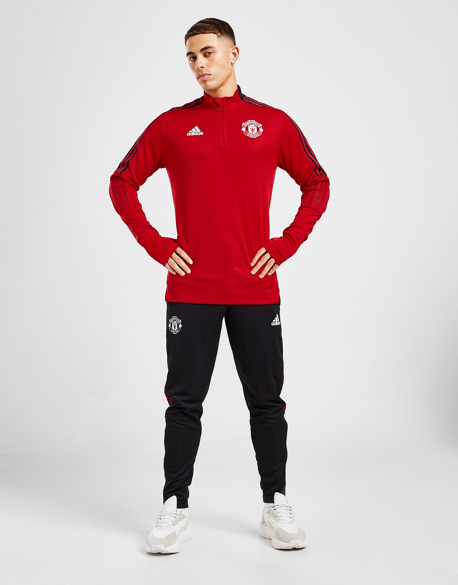 

adidas Manchester United FC Training Track Pants - Black - Mens, Black