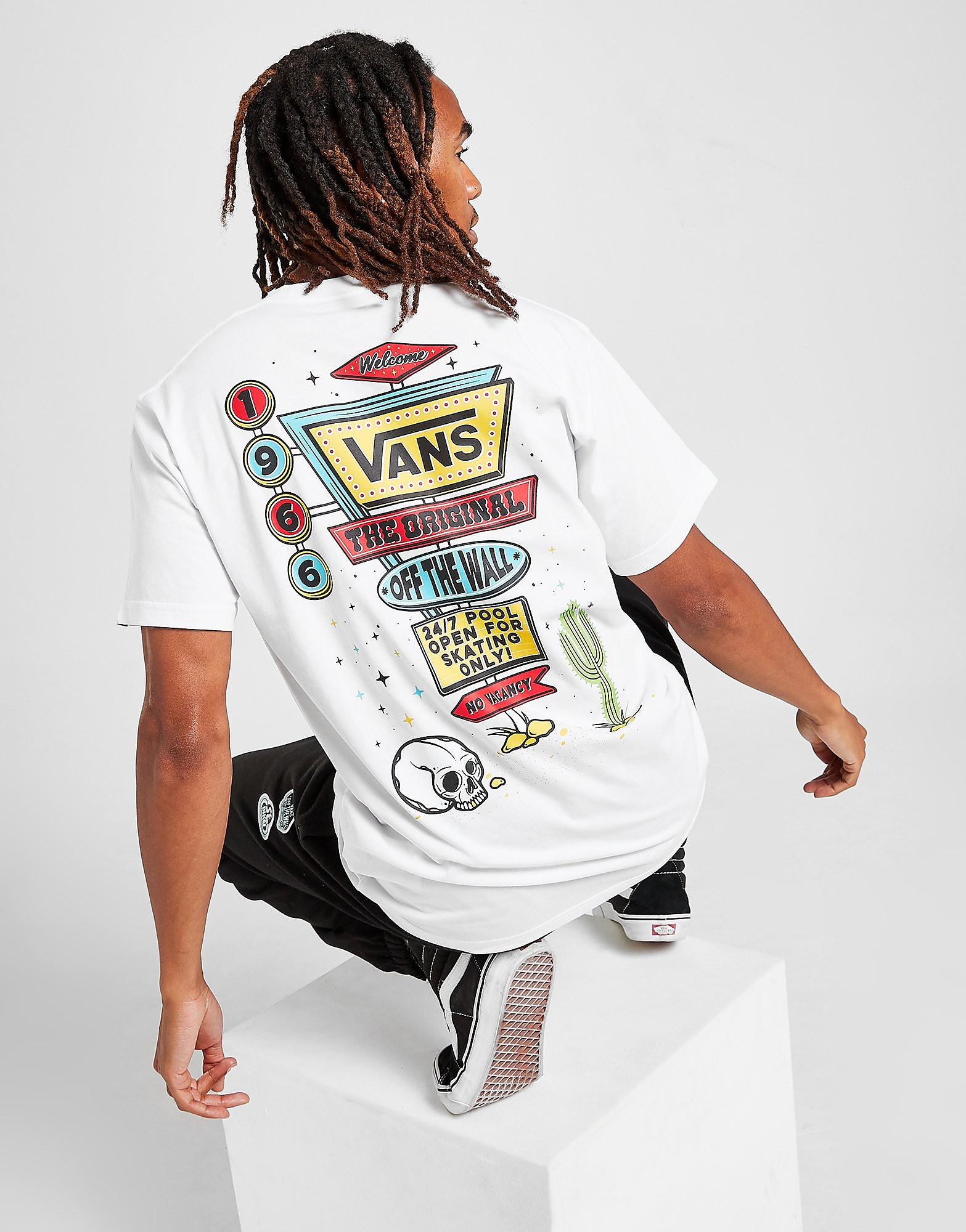 

Vans Motel T-Shirt - White - Mens, White