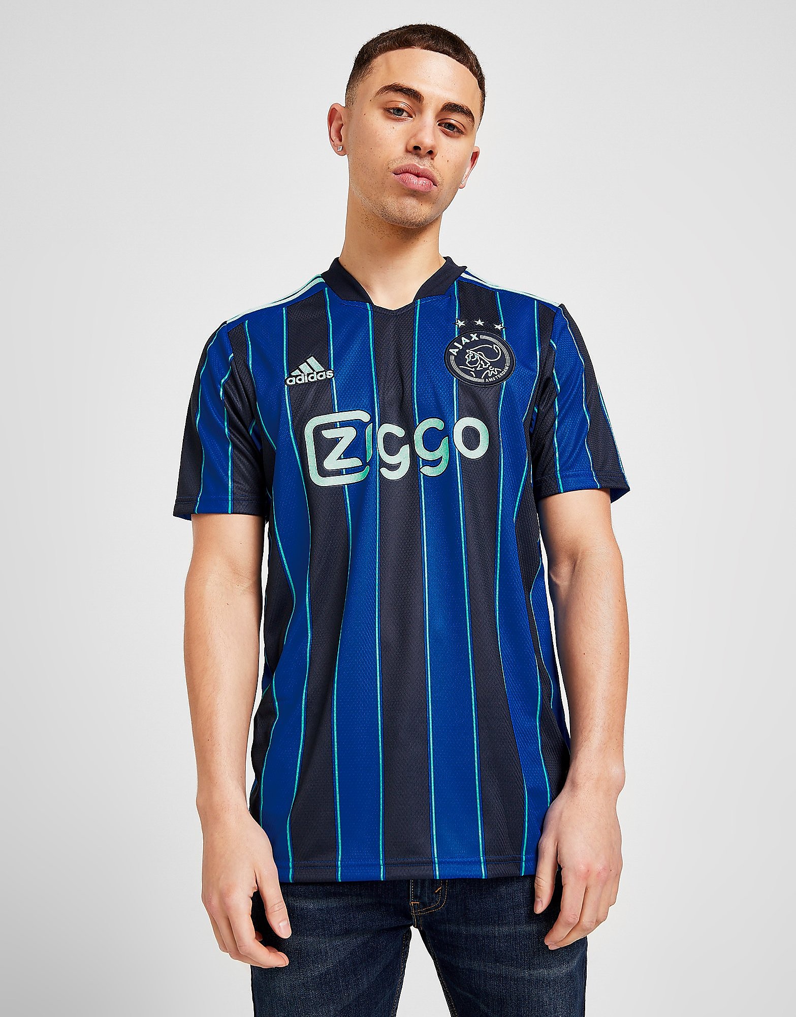 

adidas Ajax 2021/21 Away Shirt - Glow Blue / Legend Ink - Mens, Glow Blue / Legend Ink