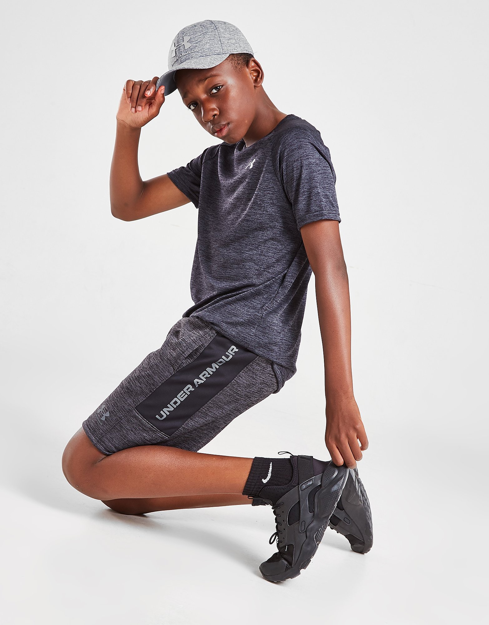 

Under Armour UA Armour Fleece Poly Shorts Junior - Grey - Kids, Grey