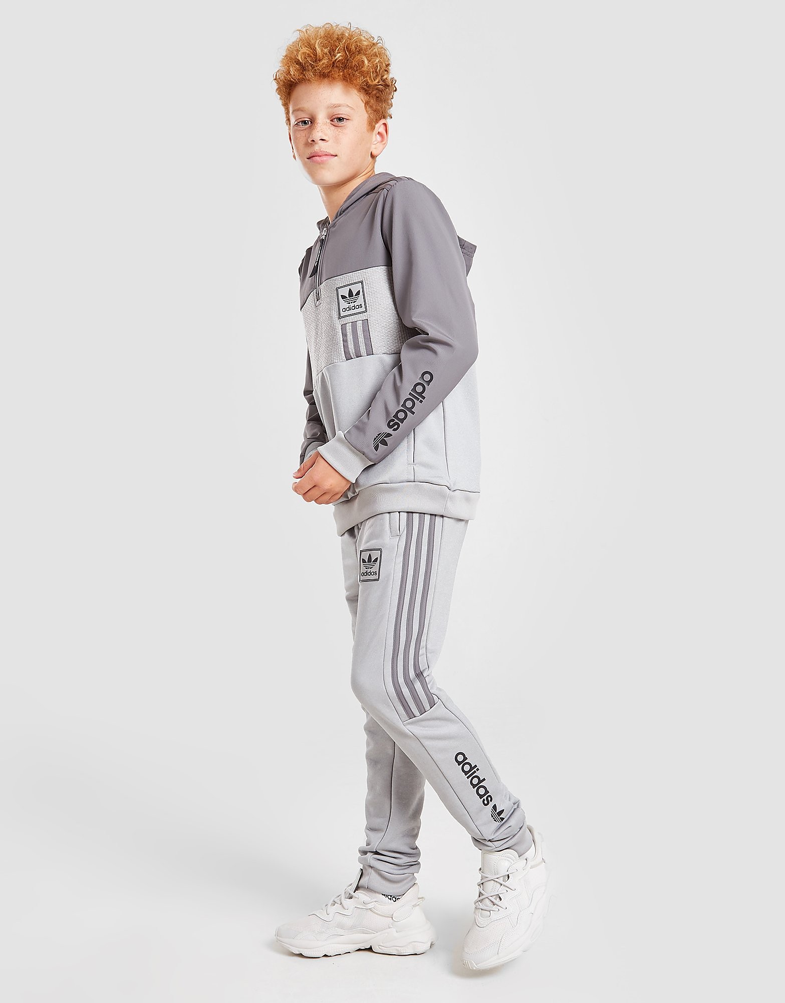 

adidas Originals Tech Poly Track Pants Junior - Only at JD - Grey - Kids, Grey