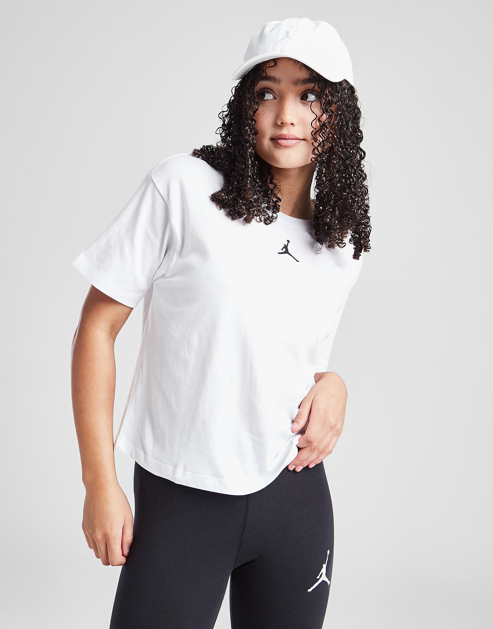 

Jordan Girls' Essential T-Shirt Junior - White - Kids, White