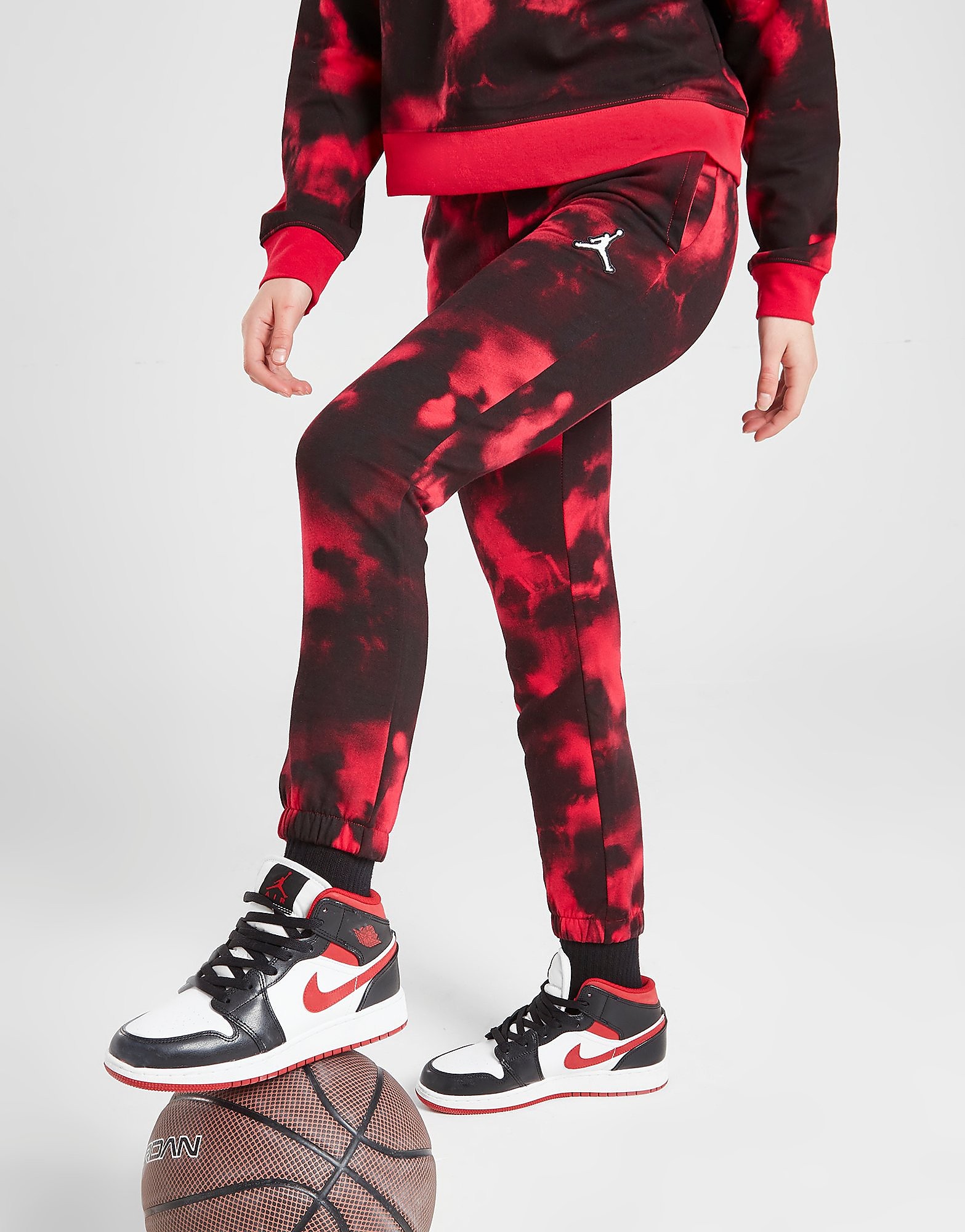 

Jordan Girls' Essential Tie Dye Joggers Junior - Red - Kids, Red
