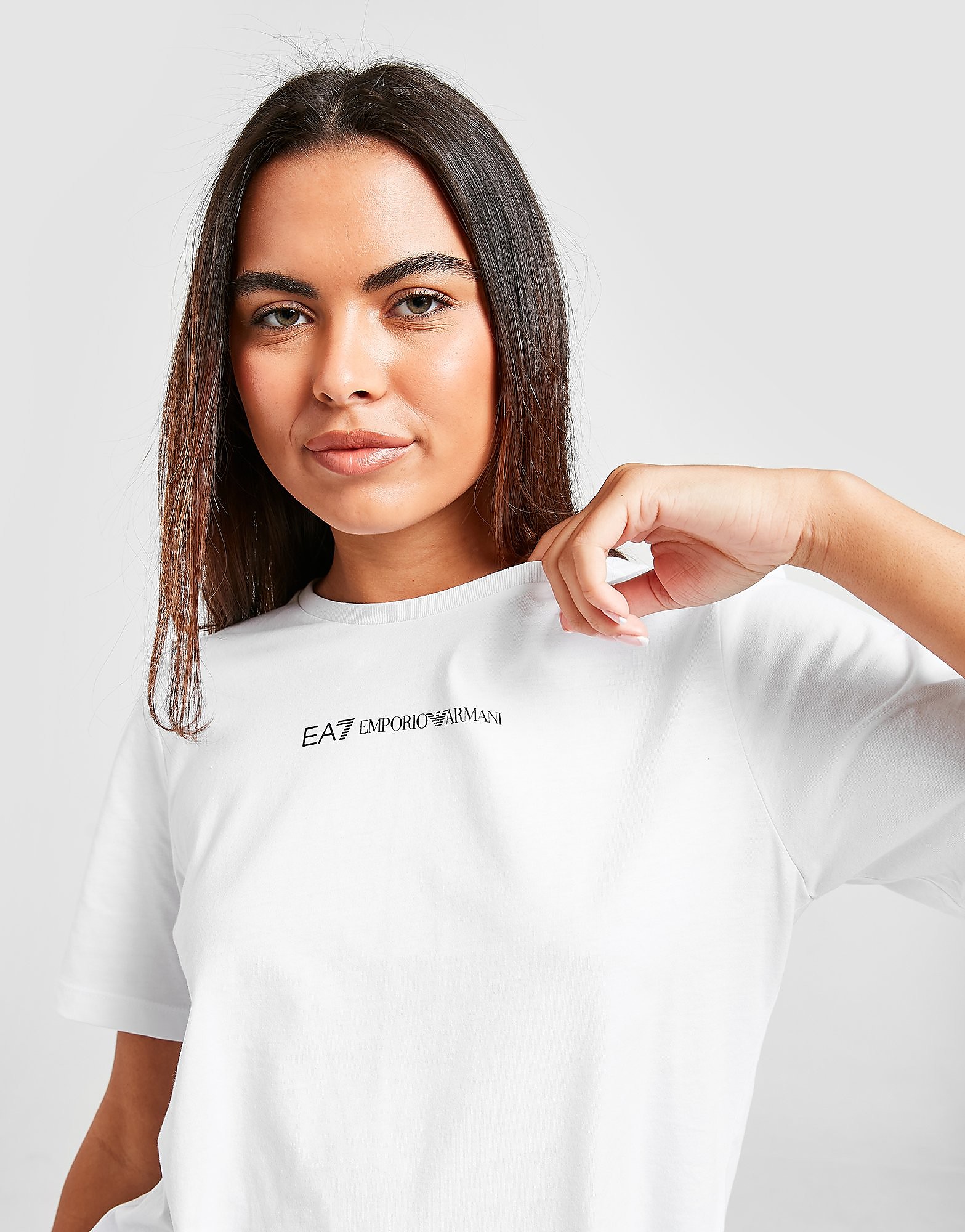 

Emporio Armani EA7 Core Logo T-Shirt - White - Womens, White