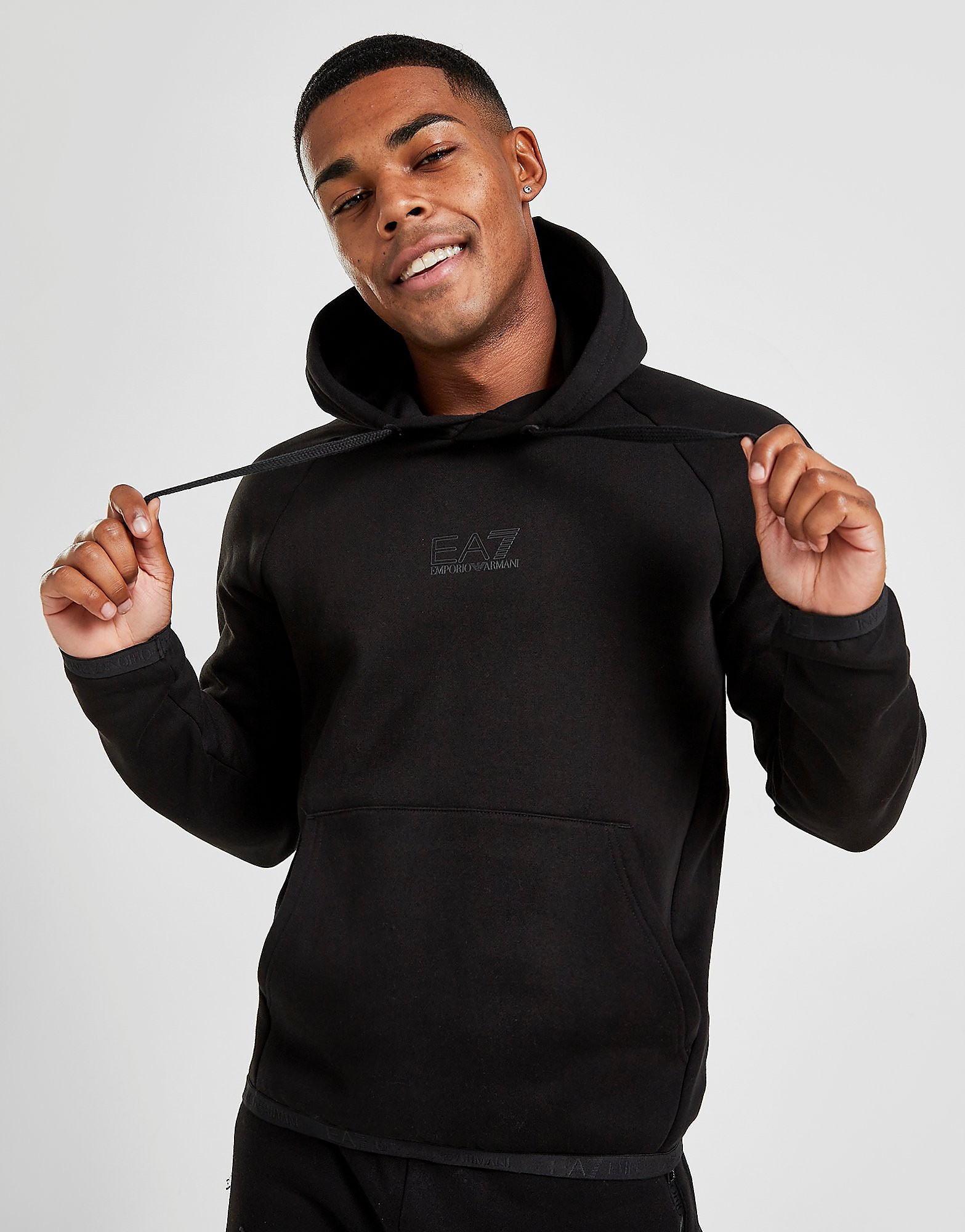 

Emporio Armani EA7 Outline Logo Hoodie - Only at JD - BLACK - Mens, BLACK