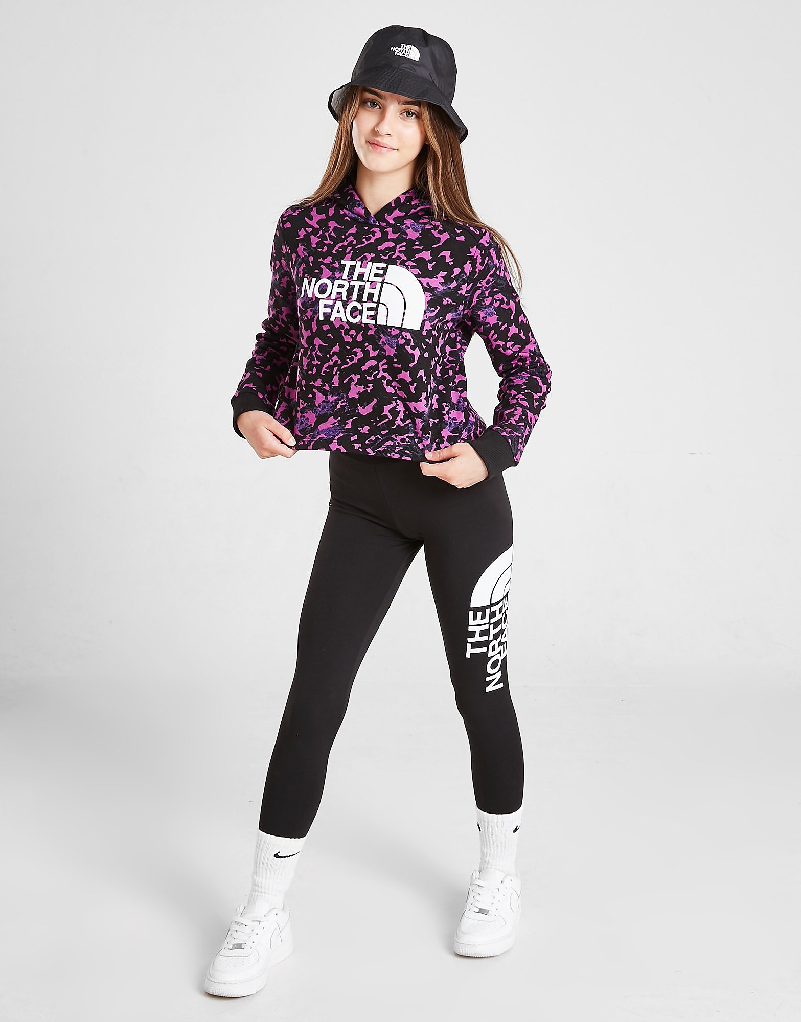 

The North Face Girls' Drew Peak Cropped Hoodie Junior - Purple - Kids, Purple
