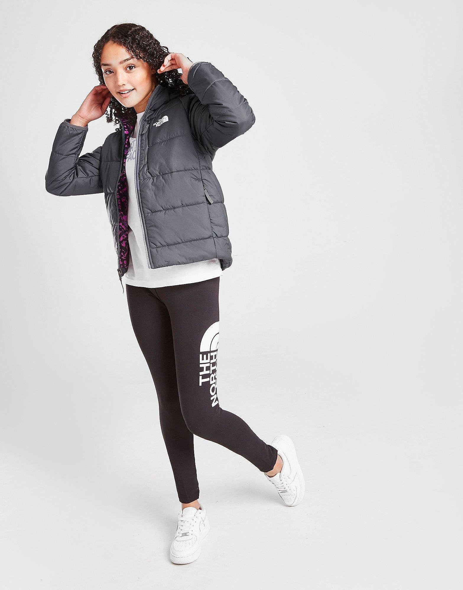 

The North Face Girls' Printed Reversible Perrito Jacket Junior - Grey - Kids, Grey