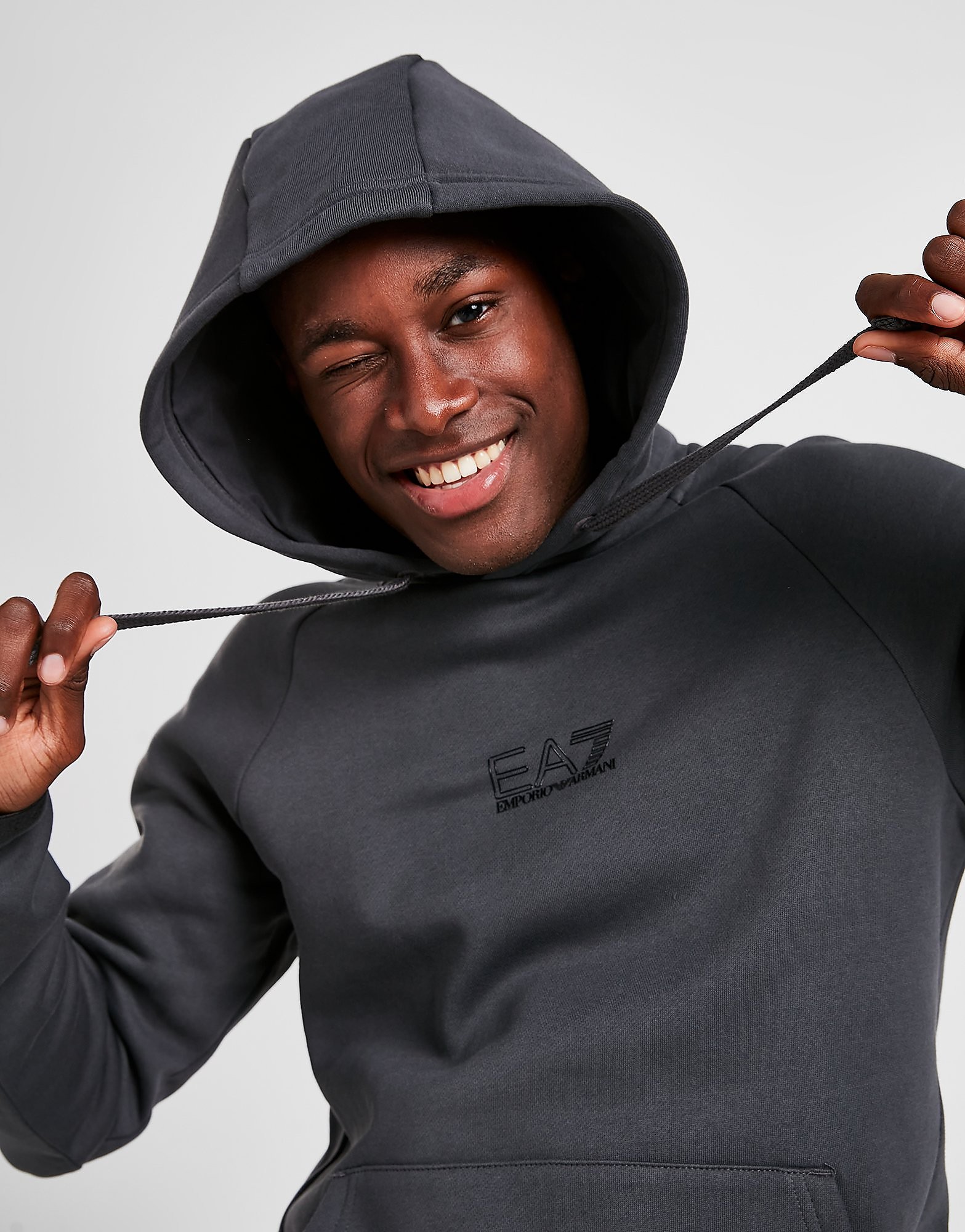 

Emporio Armani EA7 Outline Logo Hoodie - Only at JD - GREY - Mens, GREY