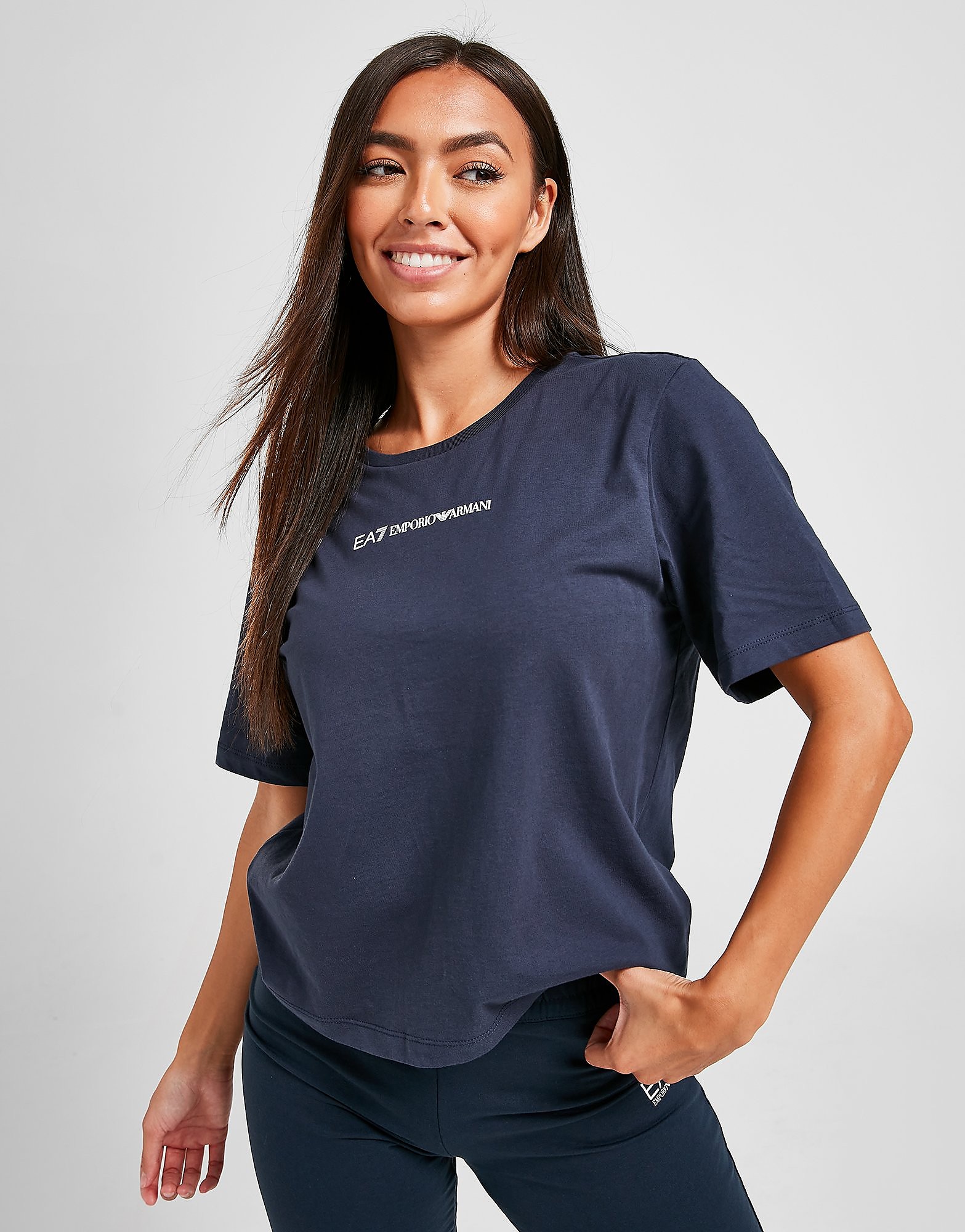

Emporio Armani EA7 Core Logo T-Shirt - Only at JD - Blue, Blue