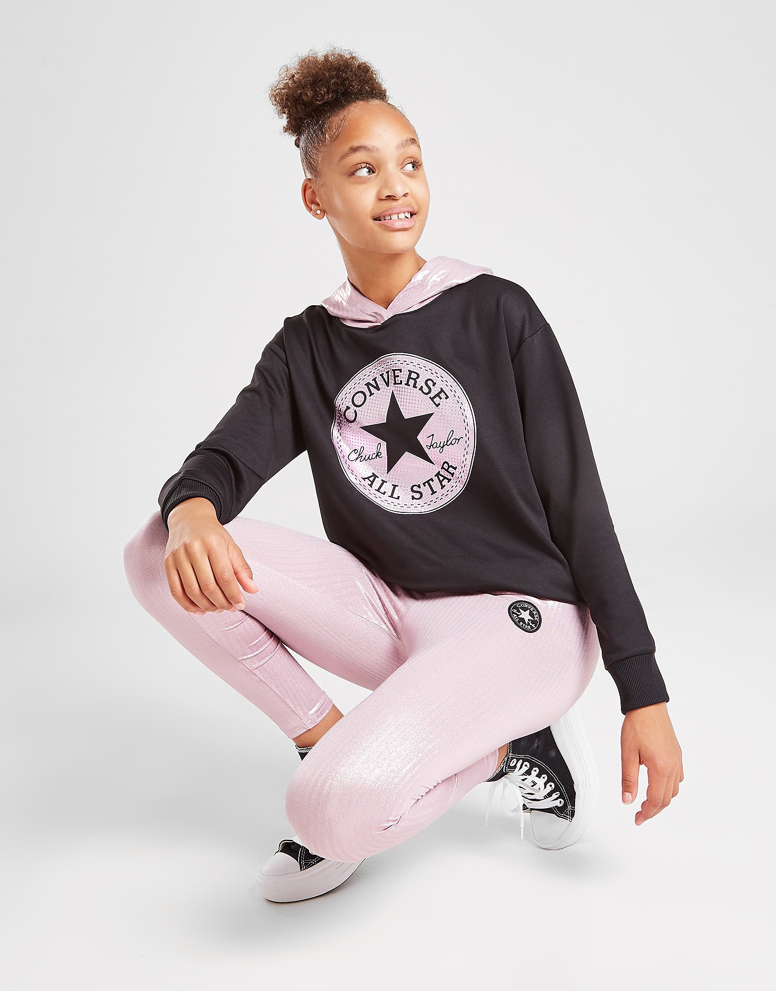 

Converse Girls' Chuck Taylor Hoodie Junior - Black - Kids, Black