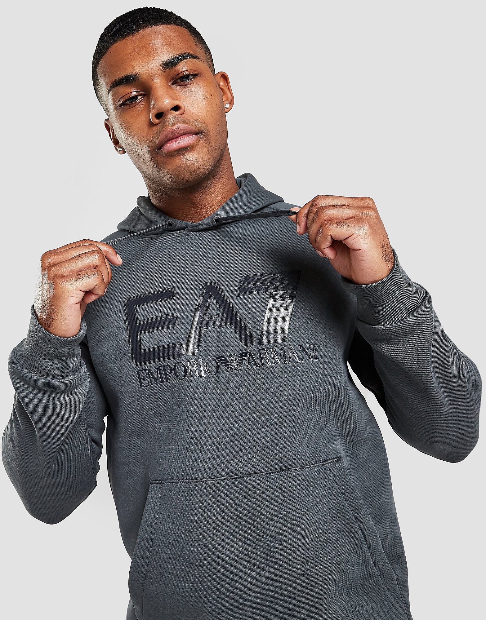 

Emporio Armani EA7 Visibility Logo Hoodie - Only at JD - Grey - Mens, Grey