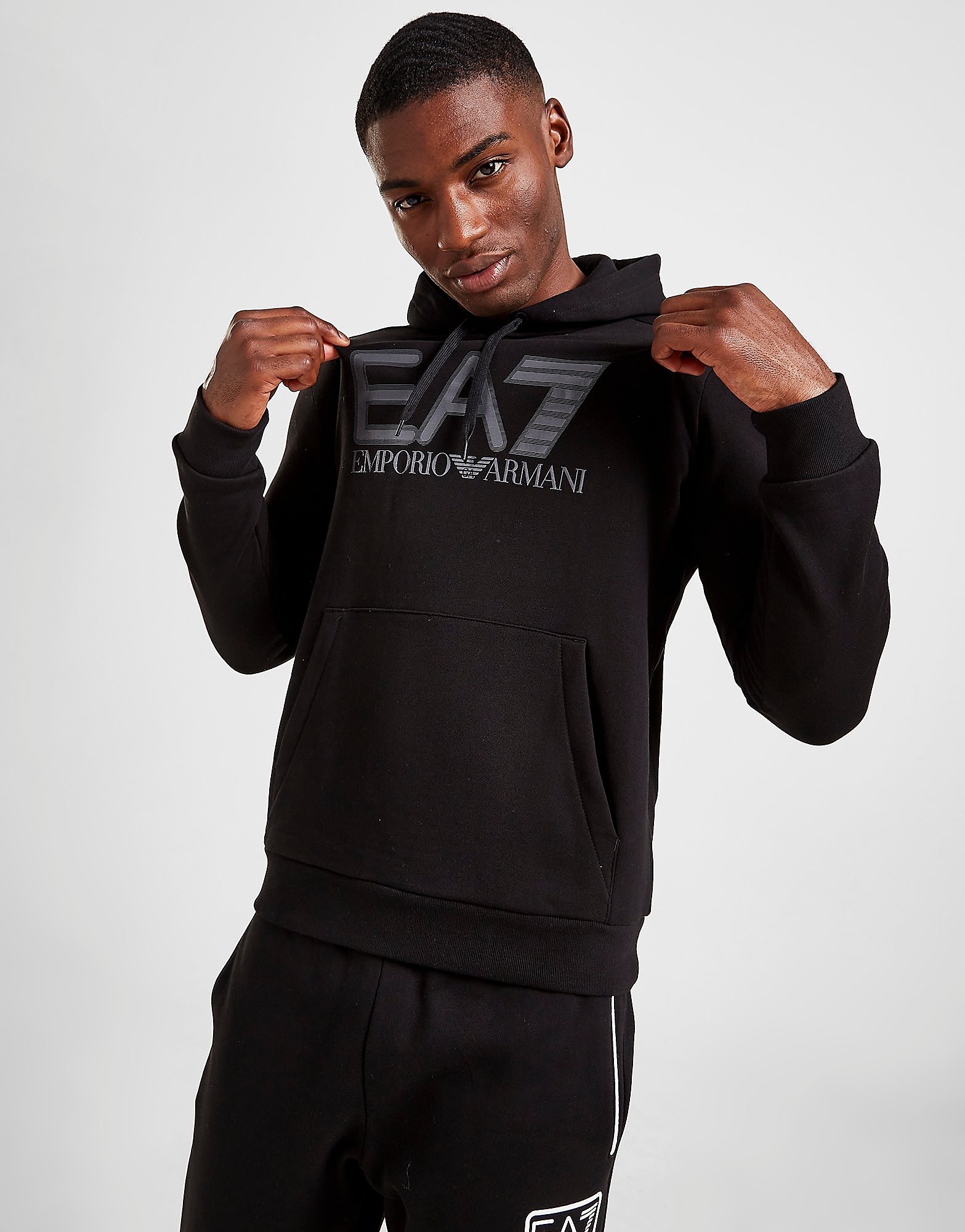 

Emporio Armani EA7 Visibility Logo Hoodie - Only at JD - Black - Mens, Black