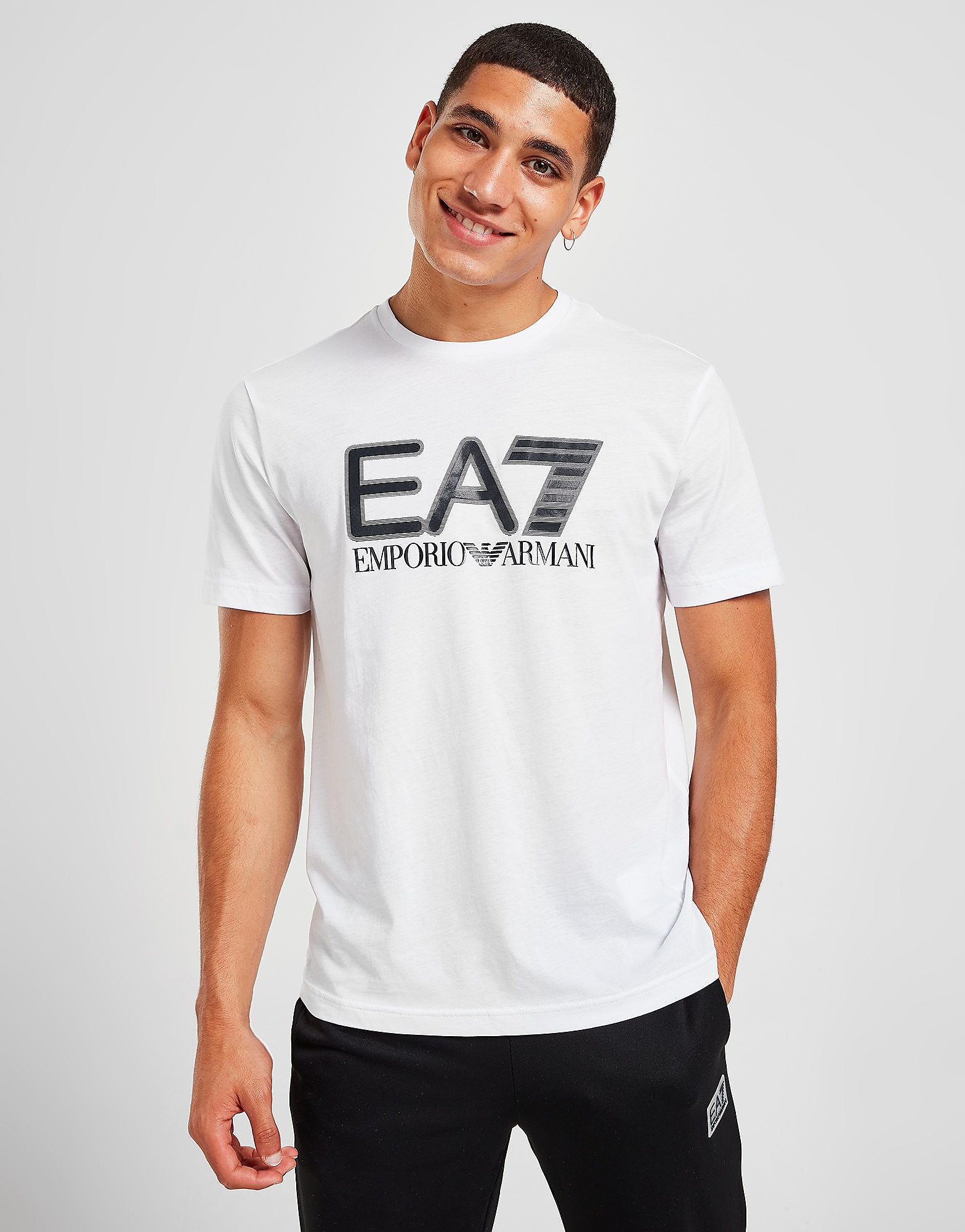 

Emporio Armani EA7 Visibility Logo T-Shirt - Only at JD - White - Mens, White