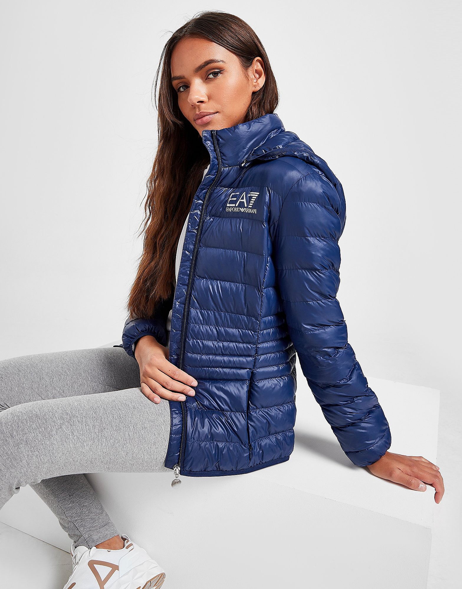 

Emporio Armani EA7 Core Padded Jacket - Blue - Womens, Blue