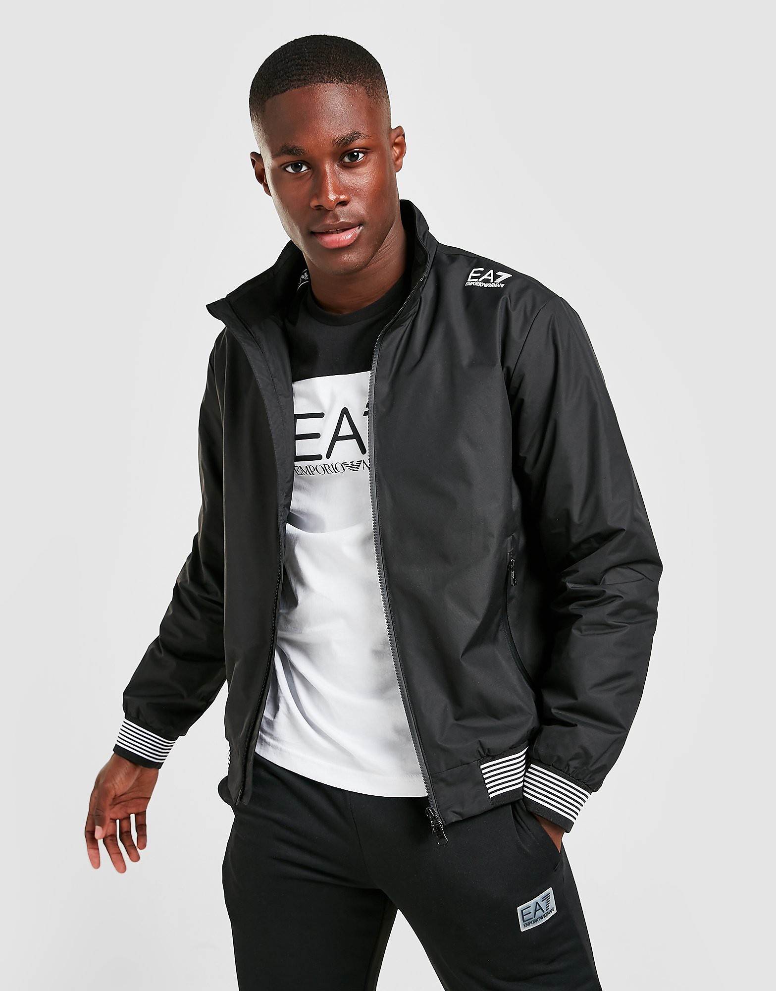 

Emporio Armani EA7 Core Funnel Jacket - Black - Mens, Black