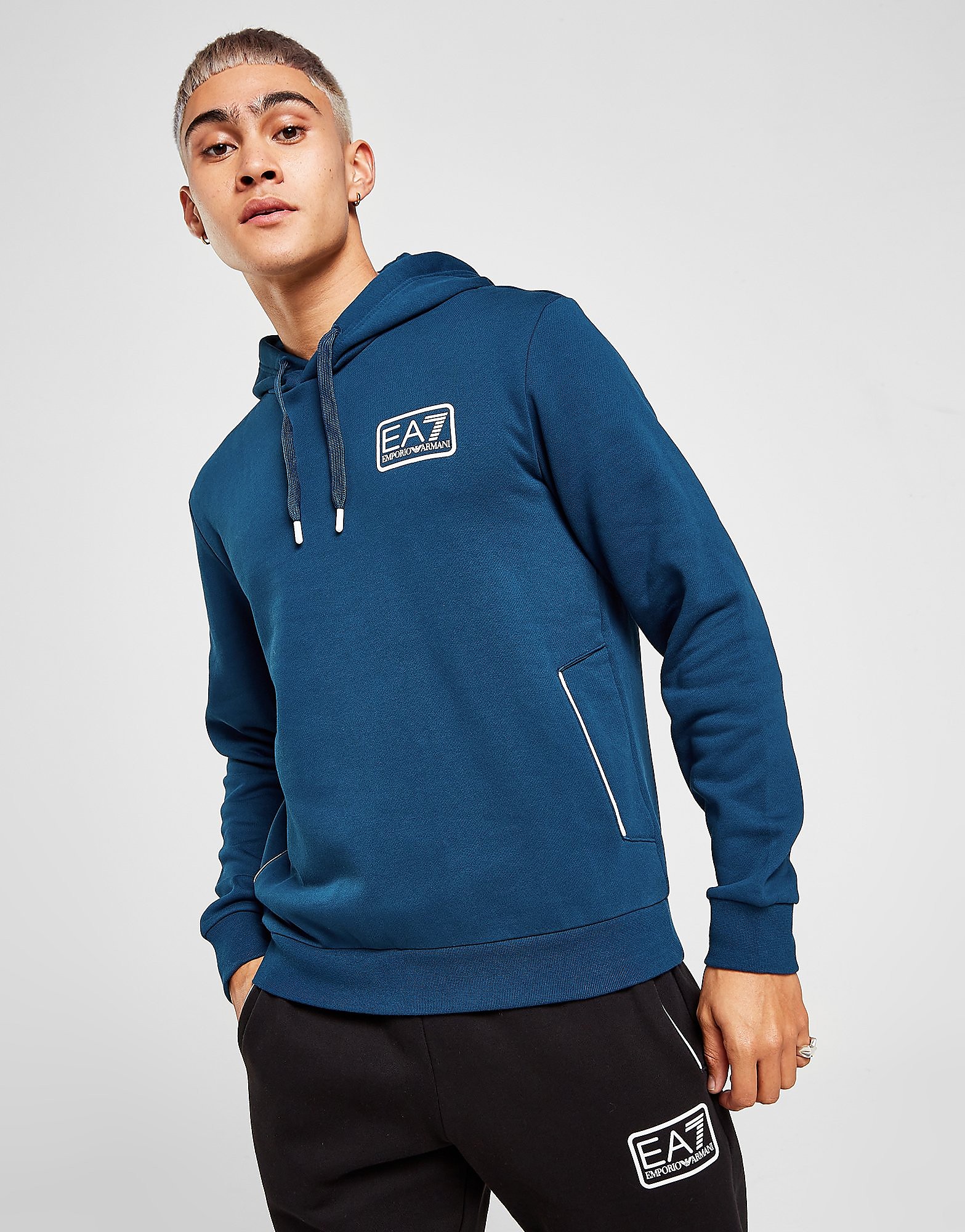 

Emporio Armani EA7 Core Box Hoodie - Navy - Mens, Navy